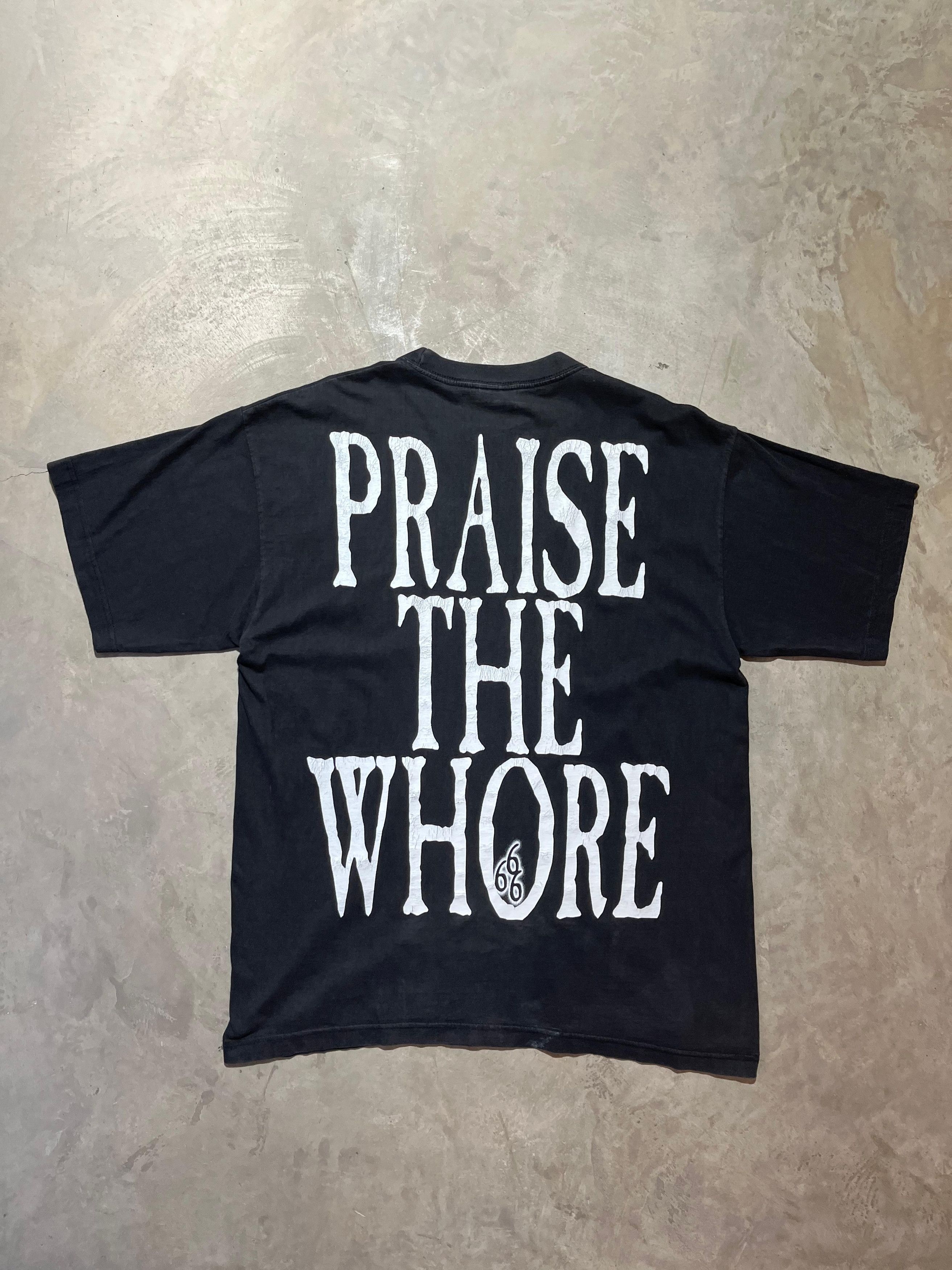 Vintage Vintage 1998 Cradle of Filth Praise The Whore T-Shirt Size US XL / EU 56 / 4 - 2 Thumbnail