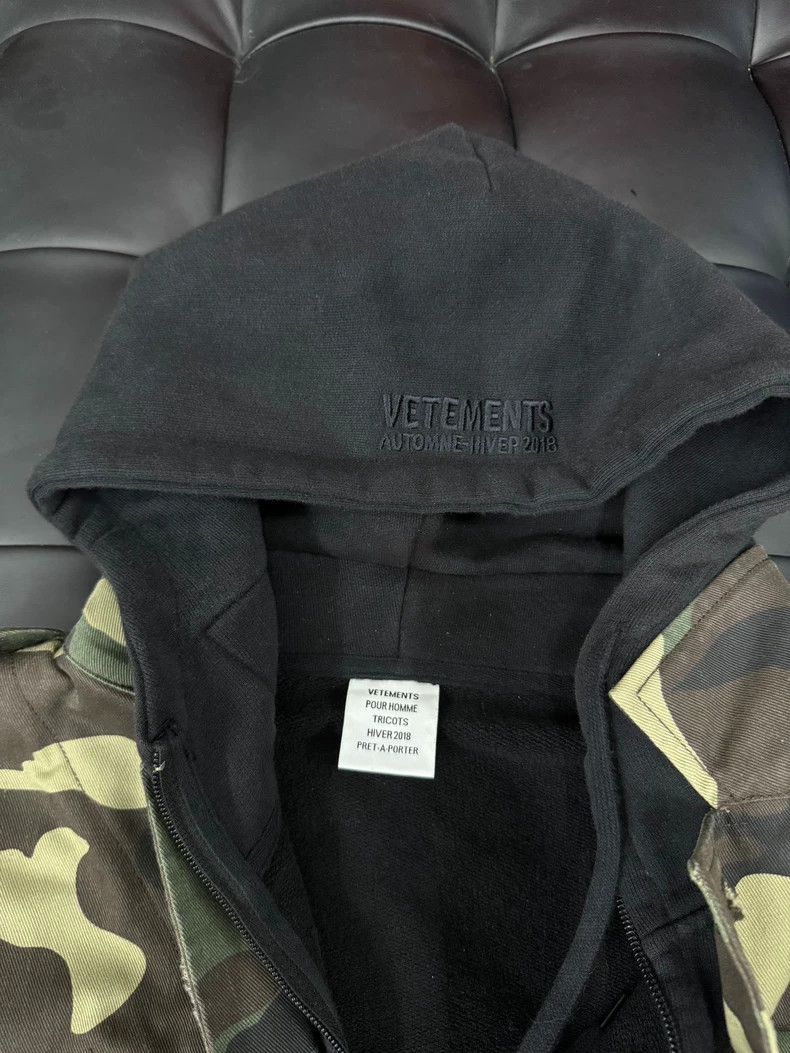 Vetements Vetements Runway Camo Fake Two-Piece Jacket Hoodie Size US M / EU 48-50 / 2 - 4 Thumbnail