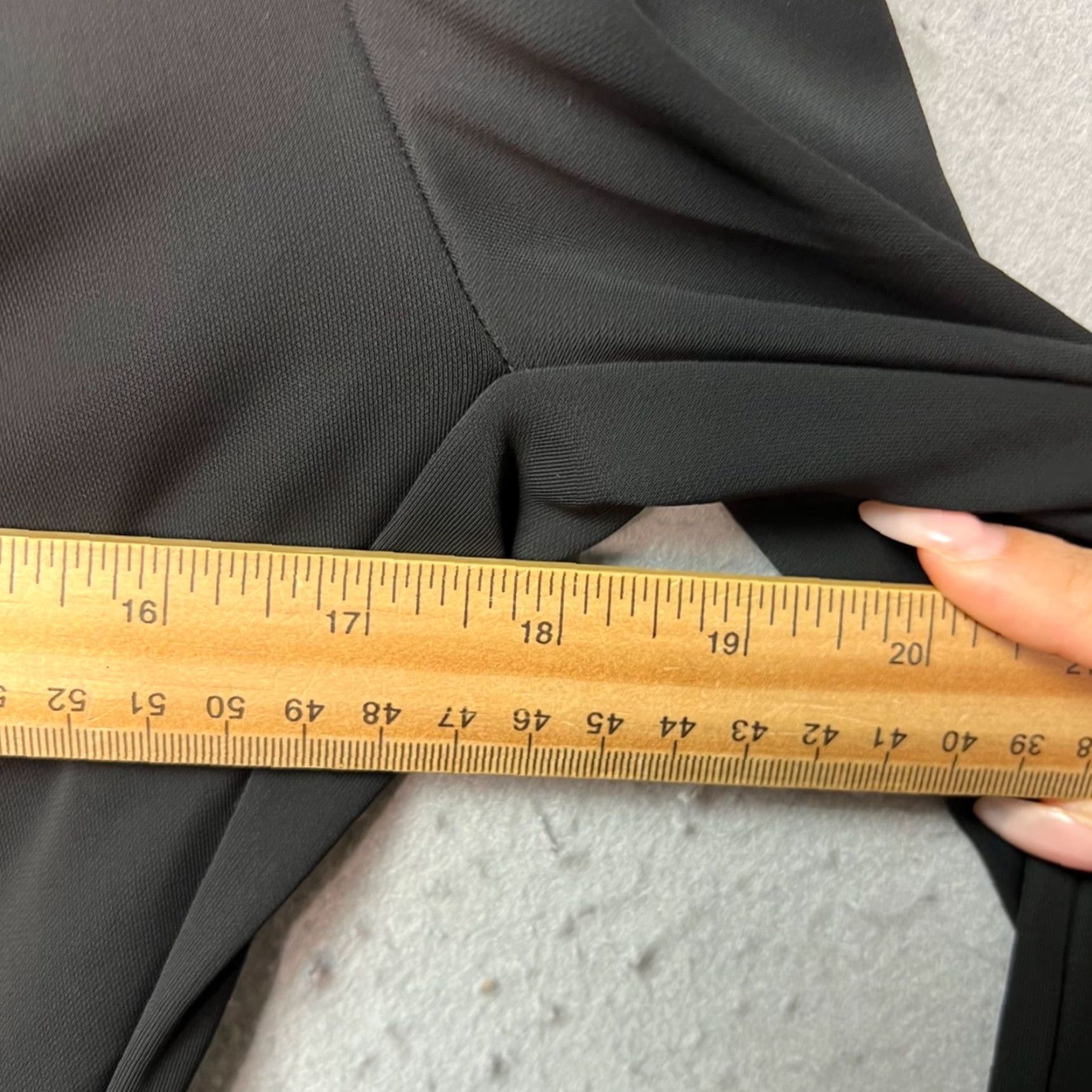 Vintage JLUXLABEL Black Long Sleeve Maxi Dress Draped Necklace Ruched Side W/ Draped Neckline & Side Ruching Womens S Size S / US 4 / IT 40 - 5 Thumbnail