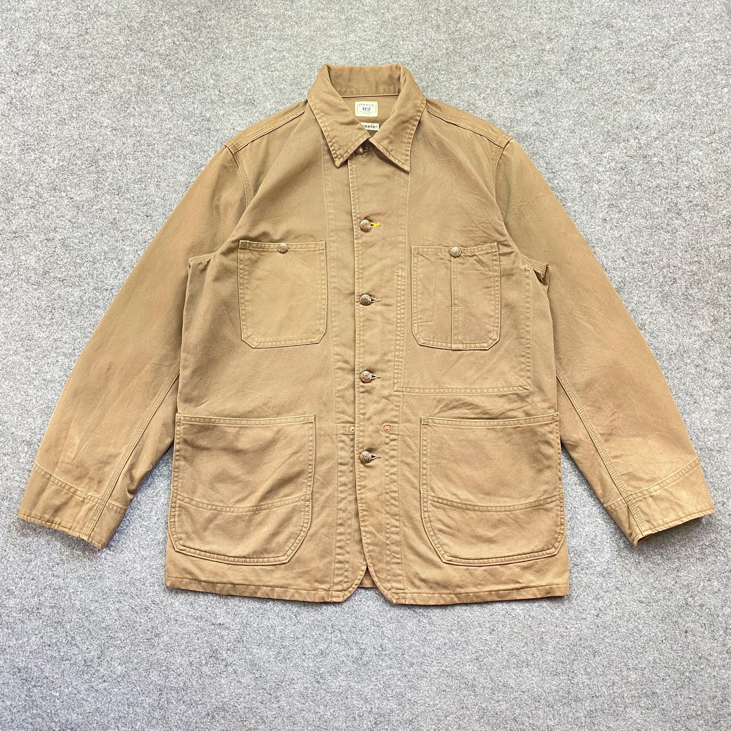 Japanese Brand Vintage HRM Union Made Arigato Workwear Jacket Size US L / EU 52-54 / 3 - 1 Thumbnail