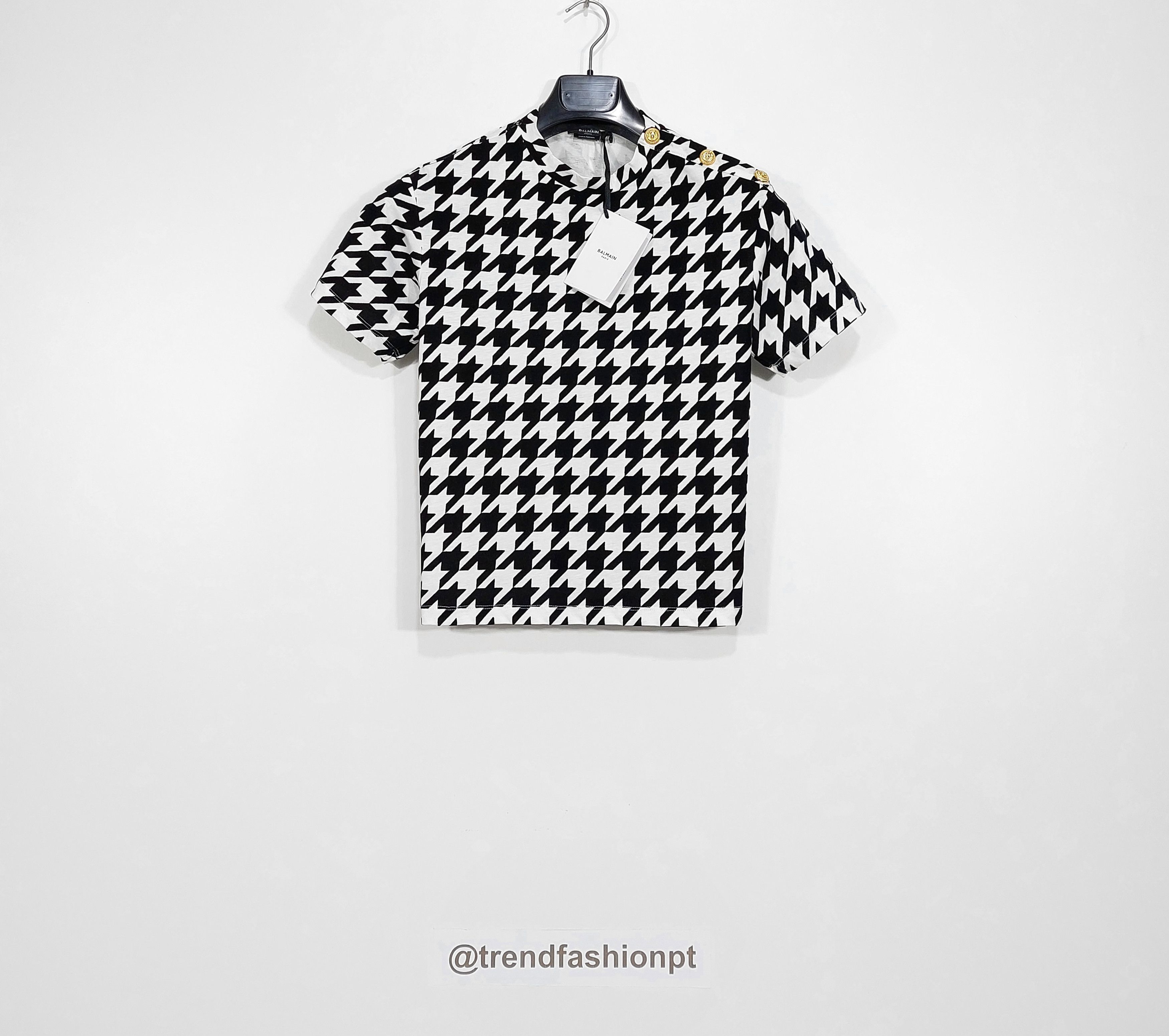 Balmain Kids monogram flock print tshirt Size M / US 6-8 / IT 42-44 - 1 Thumbnail