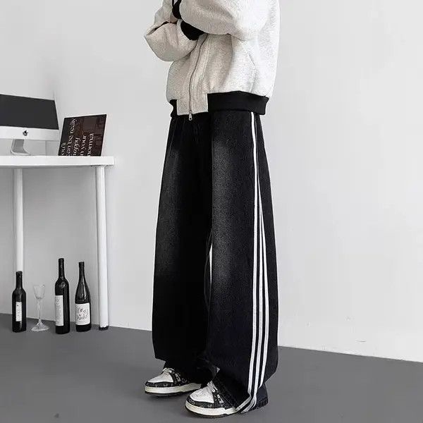Jean Asaoka x Hori Track Straight Leg Baggy Jeans Size US 32 / EU 48 - 4 Thumbnail