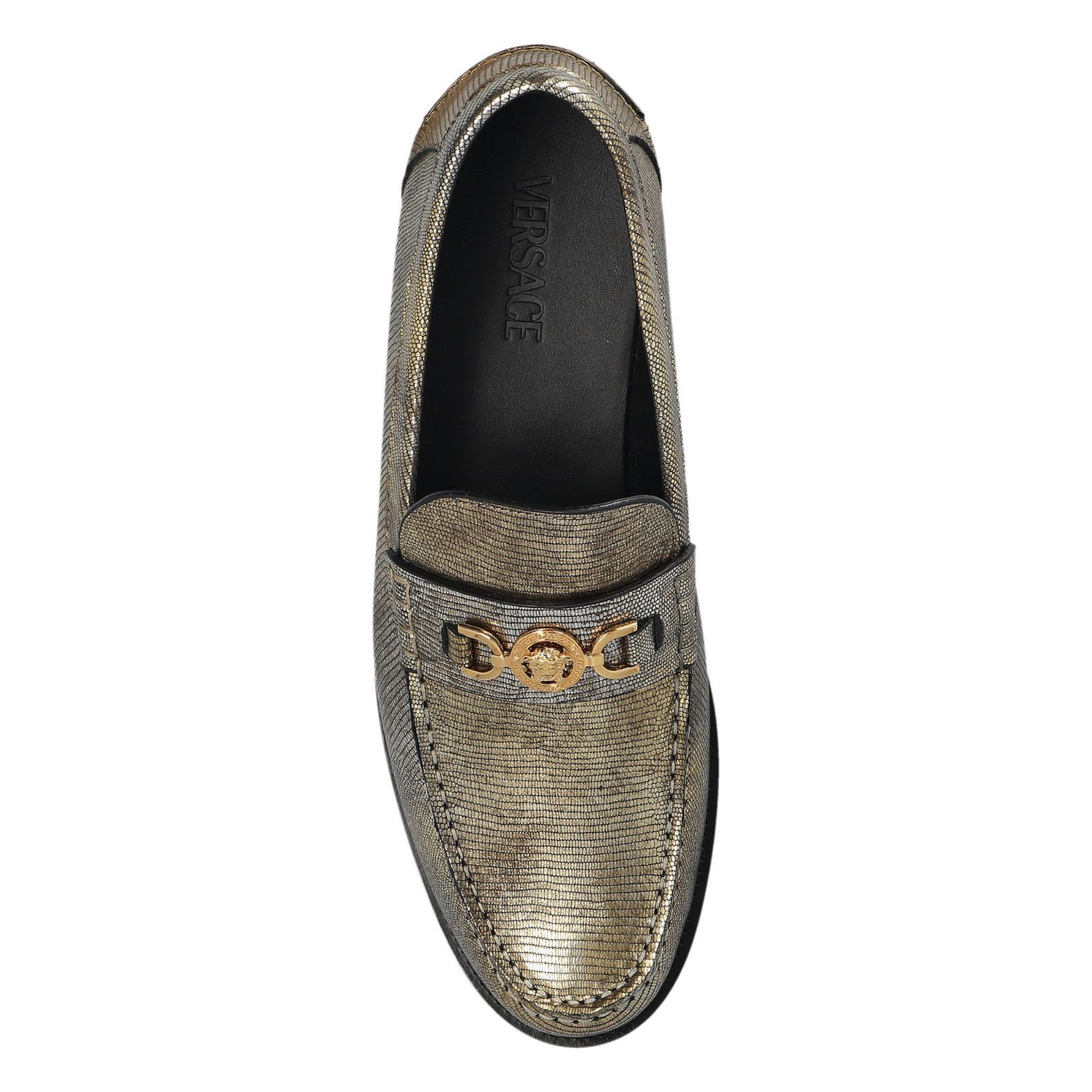 Versace VERSACE Gold Leather Loafers New And Authentic (Men's size:U Size US 7 / EU 40 - 5 Thumbnail