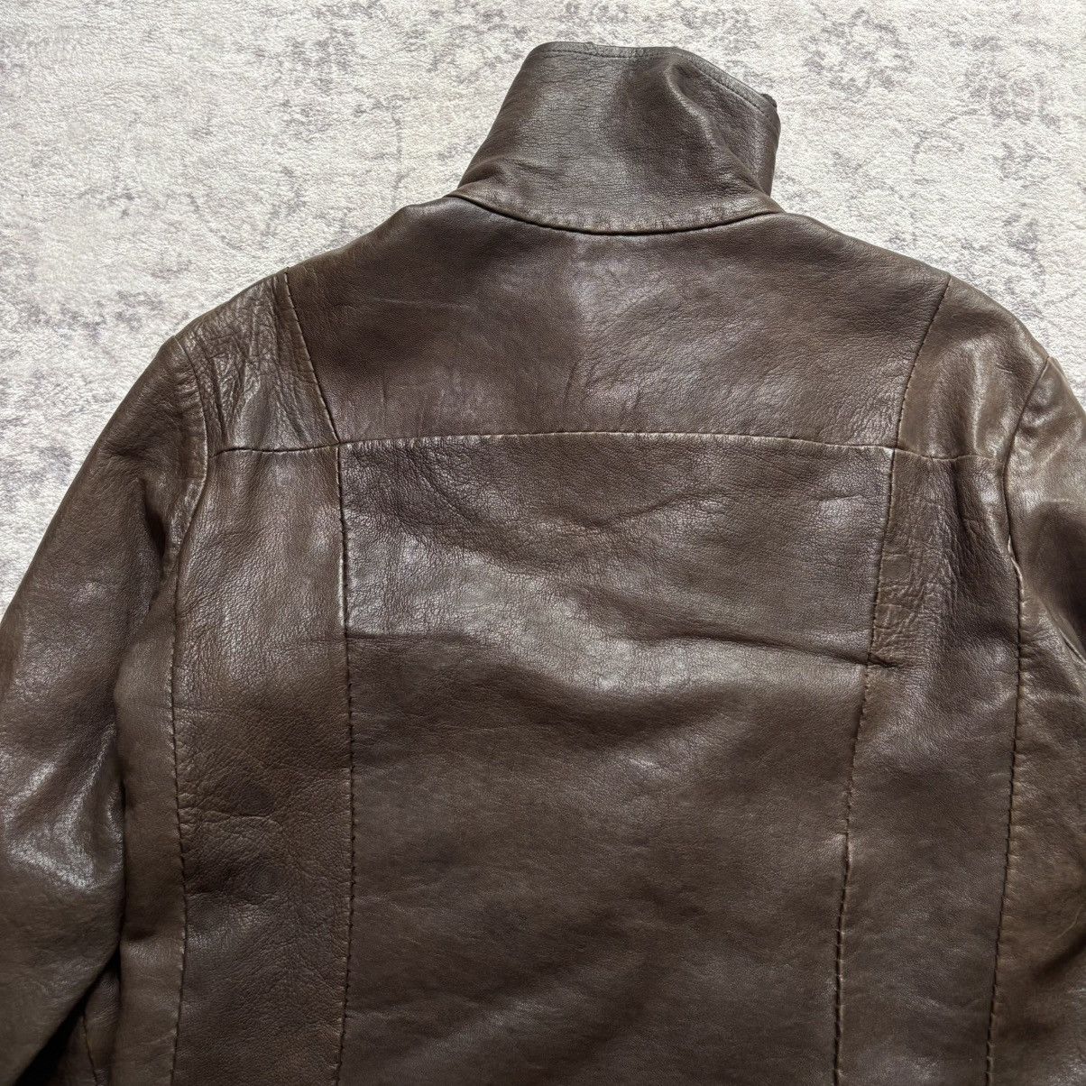 Isaac Sellam Experience Isaac Sellam Lambskin Leather Wool Layered Jacket | Size S Size US S / EU 44-46 / 1 - 10 Thumbnail