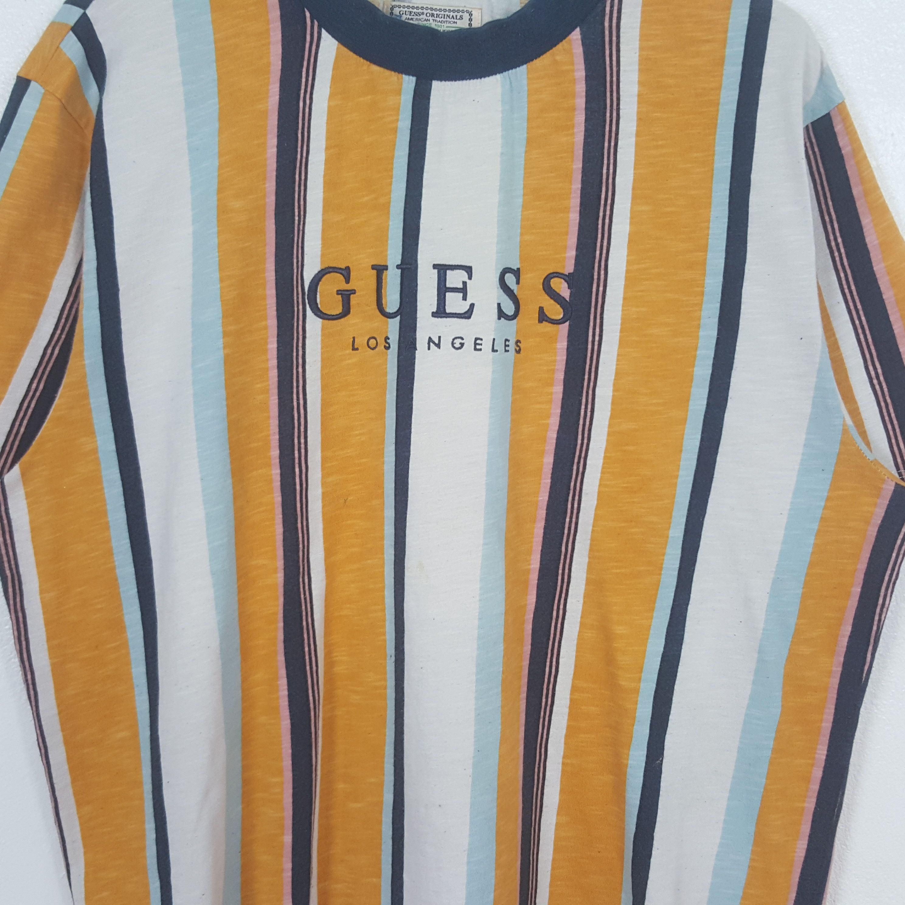 Guess Vintage Guess Los Angeles Stripes Tshirt C312N25 Size US XXL / EU 58 / 5 - 2 Thumbnail
