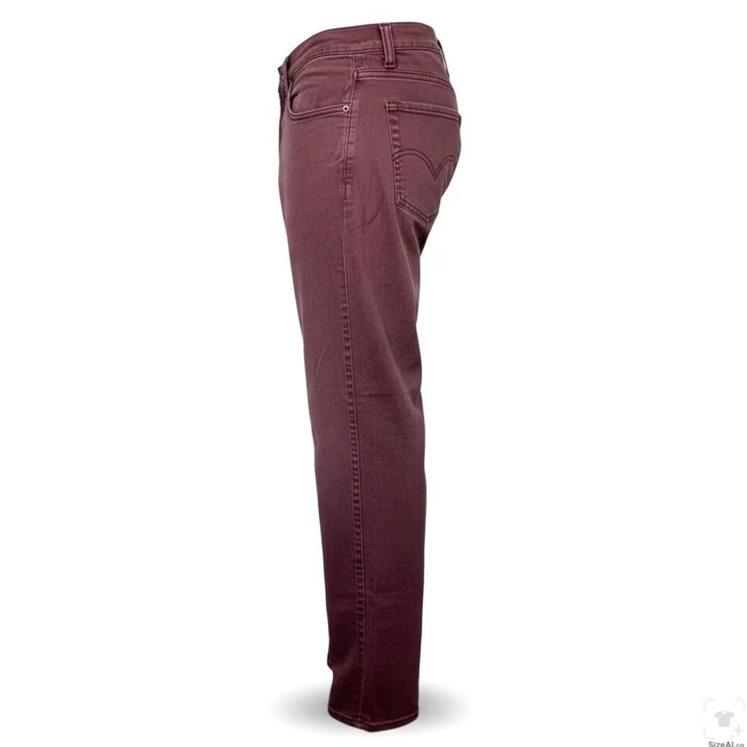 Levi's Levi's 501 Jeans Mens 36x32 Red Medium Wash Straight Denim Button Fly Classic Fit Size US 36 / EU 52 - 3 Thumbnail