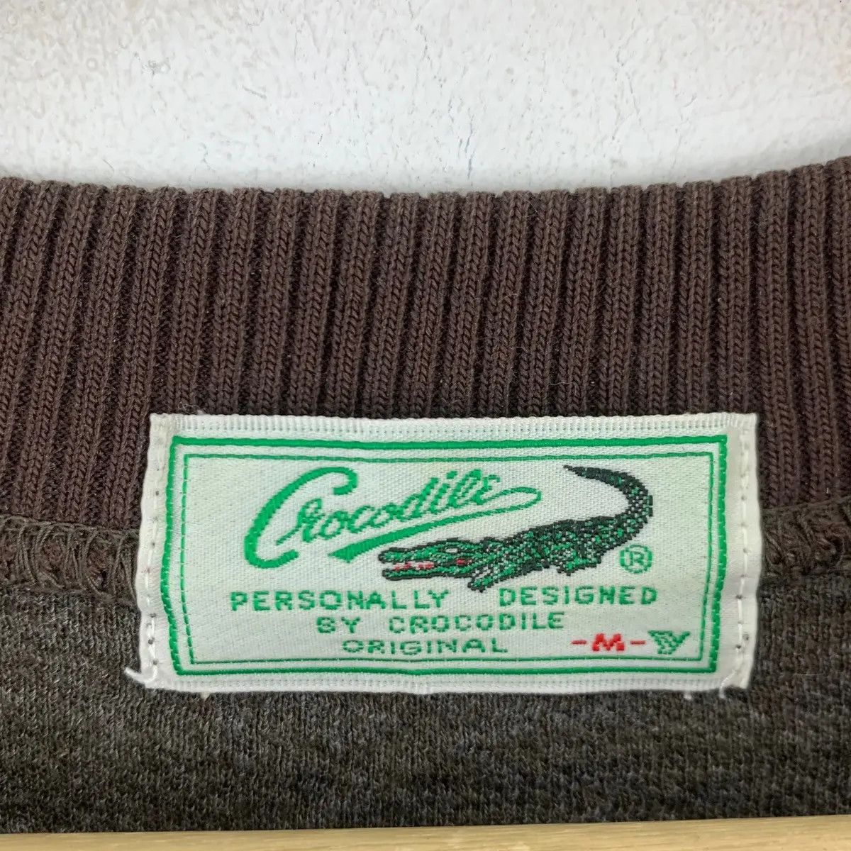 Vintage Vintage CROCODILE FRANCE Embroidered Ringer Size US M / EU 48-50 / 2 - 9 Thumbnail