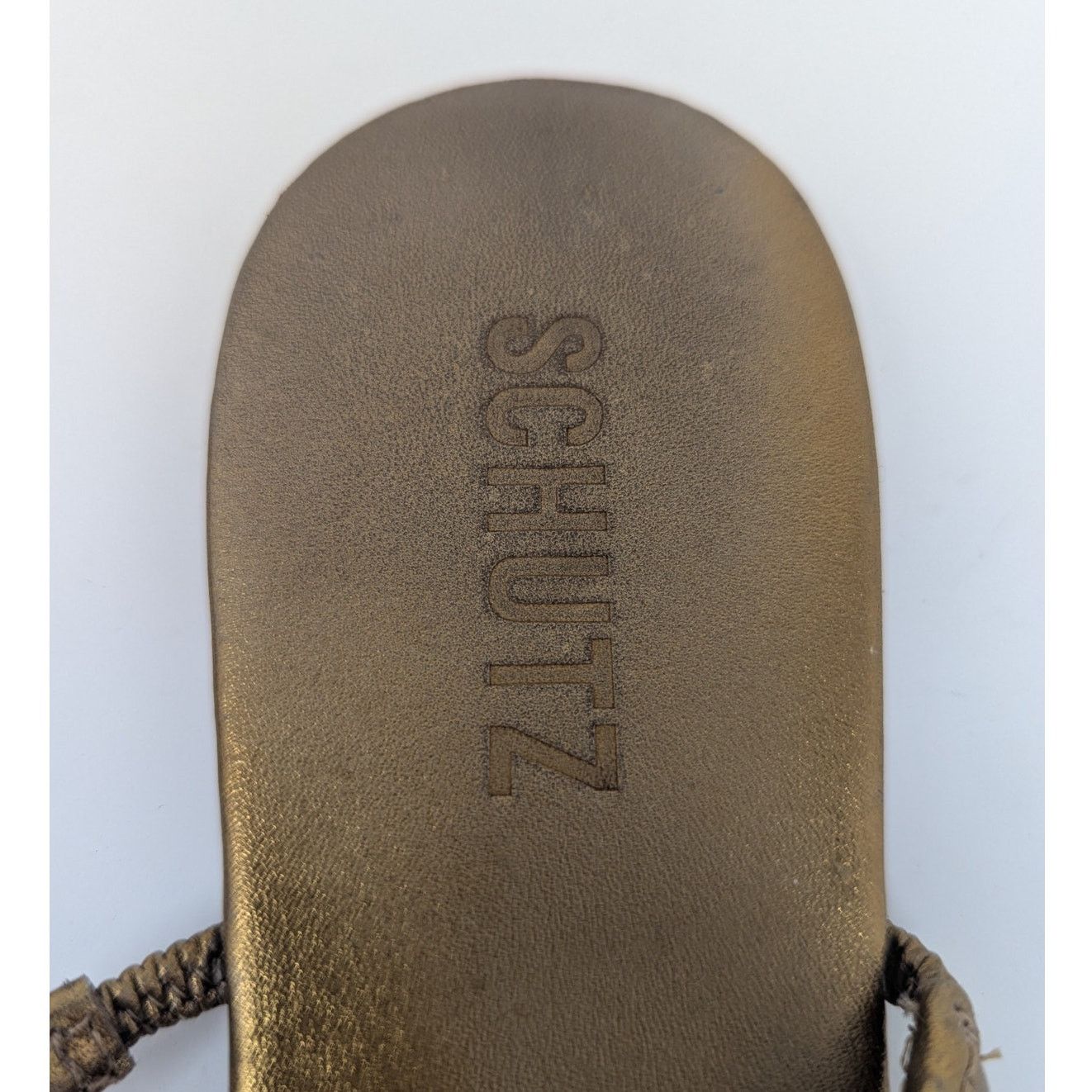 SCHUTZ Schutz Flat Gladiator Slip On Sandal Gold Size 6.5 Size US 6.5 / IT 36.5 - 5 Thumbnail
