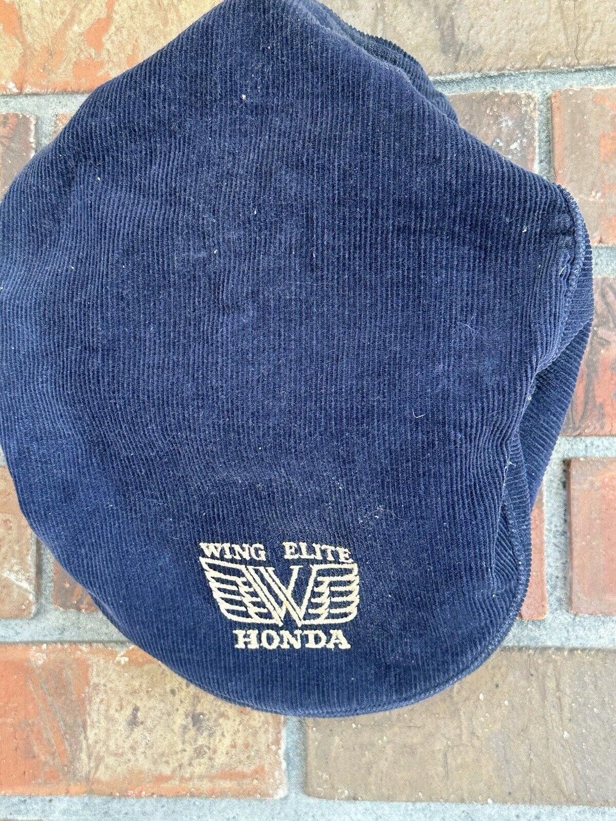 Honda Vtg 1980s HONDA WING ELITE Corduroy Golf Flat Snapback Size ONE SIZE - 1 Thumbnail