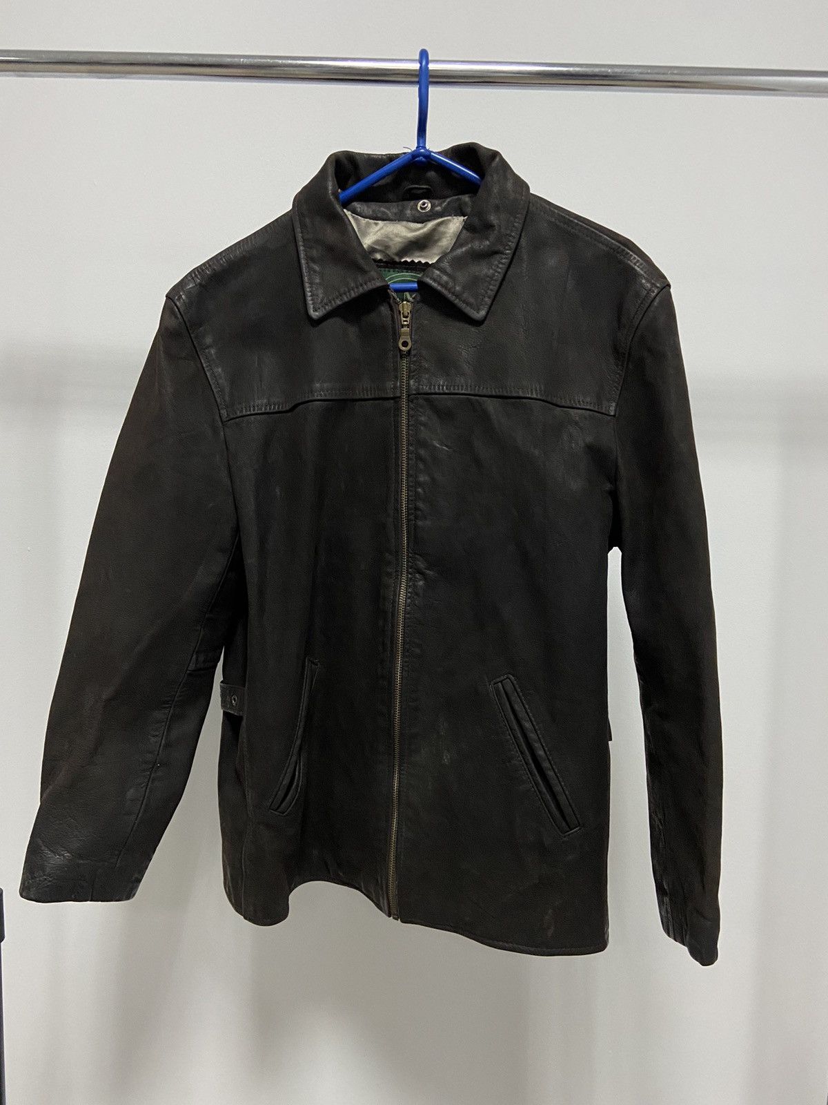 AMI × Vintage AMI London Leather Jacket Vintage Avant Garde Luxury Size US L / EU 52-54 / 3 - 1 Thumbnail