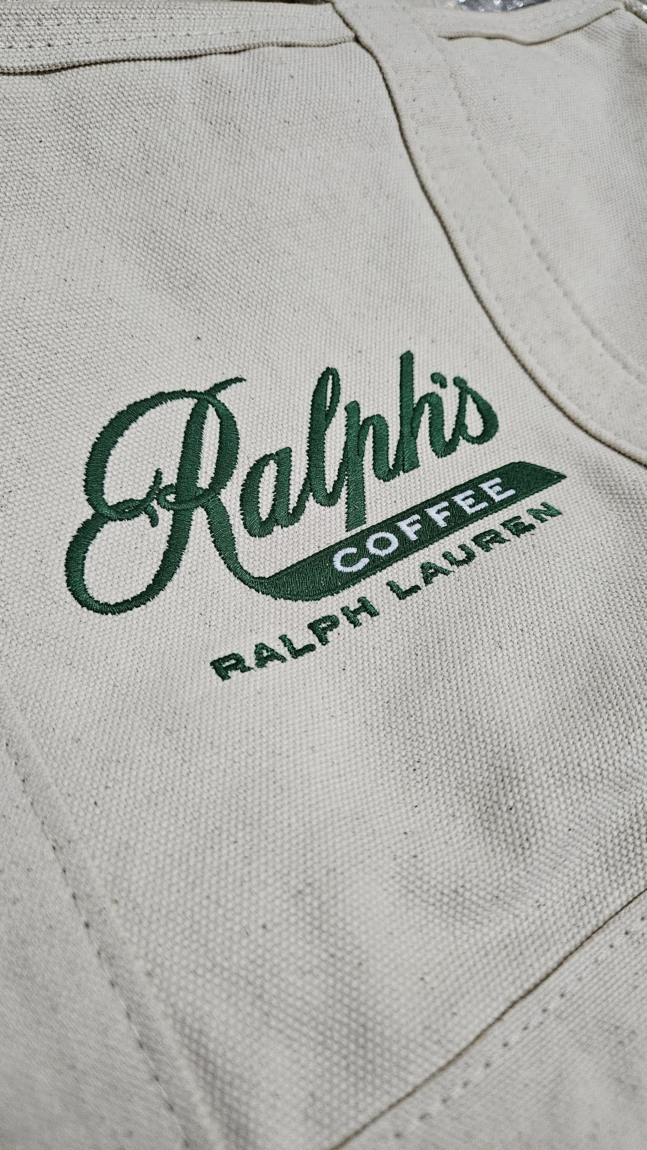 Polo Ralph Lauren NWOT Polo Ralph Lauren Coffee Canvas Tote Bag Neutral Size 26 - 4 Thumbnail