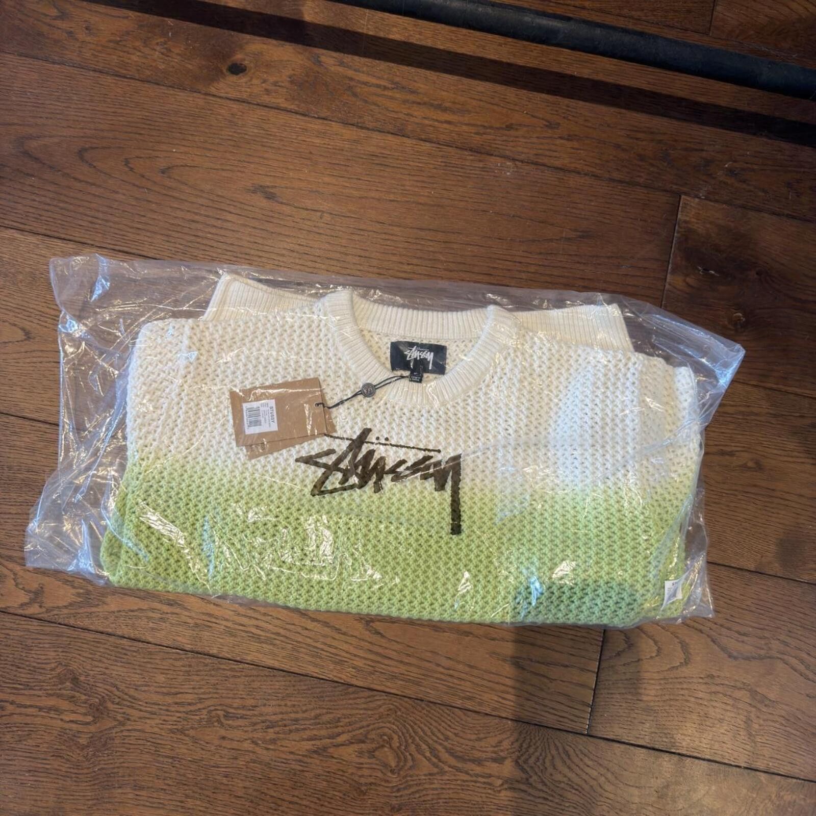 Stussy Stussy Pigment Dyed Loose Gauge Sweater, bright green Size US XL / EU 56 / 4 - 3 Thumbnail