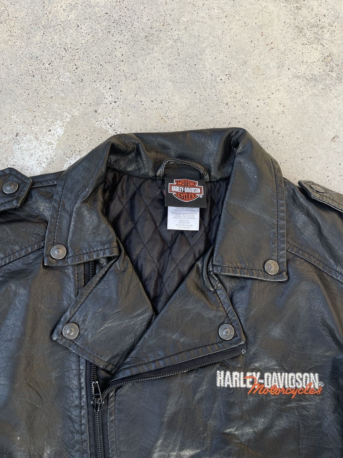 Harley Davidson Harley Davidson Y2K Moto Racing Leather Jacket Size US S / EU 44-46 / 1 - 16 Thumbnail