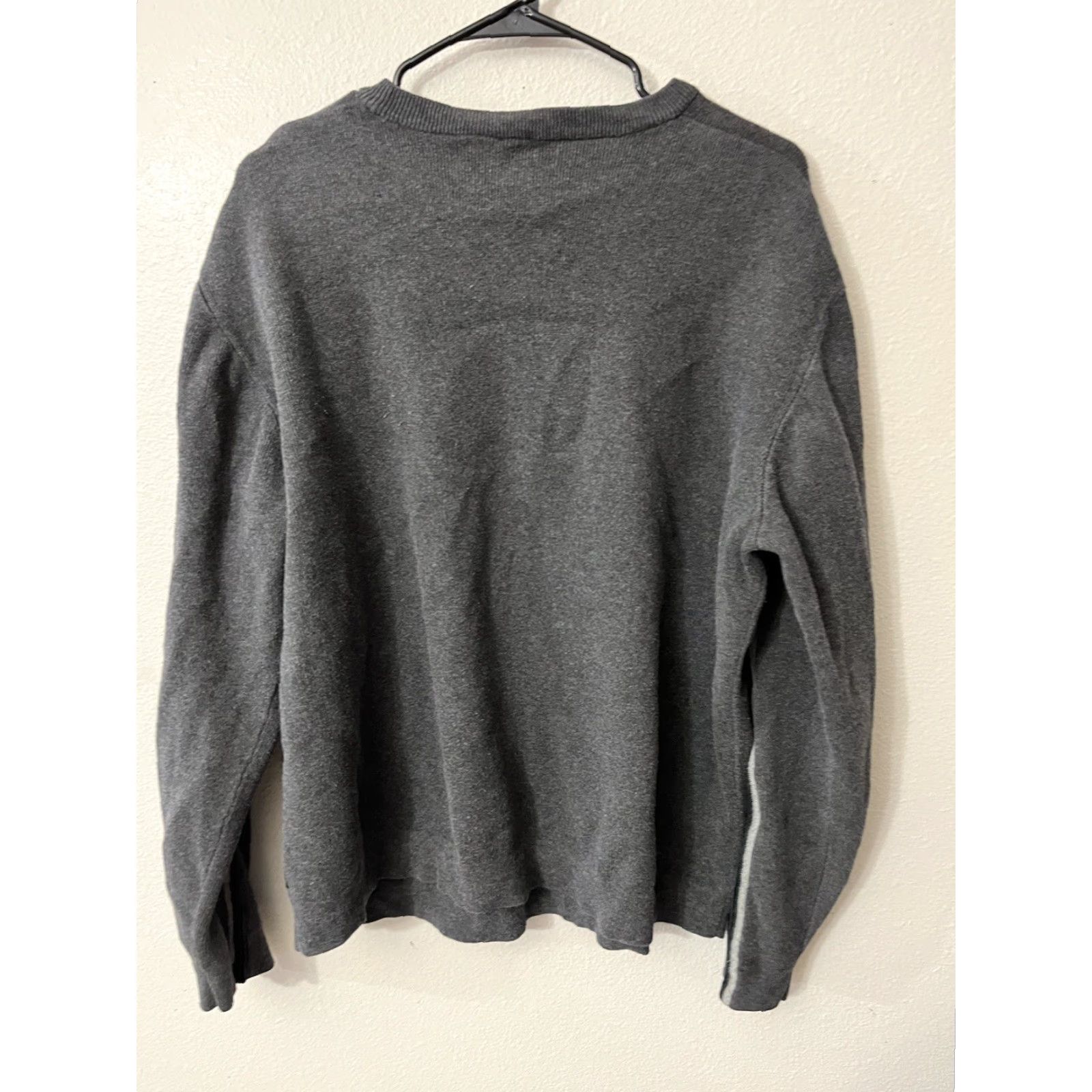 Calvin Klein Calvin Klein Mens Sweater Crew Neck Gray Colorblock Knit 100% Cotton XL Regular Fit All Seasons EUC Size US XL / EU 56 / 4 - 3 Thumbnail