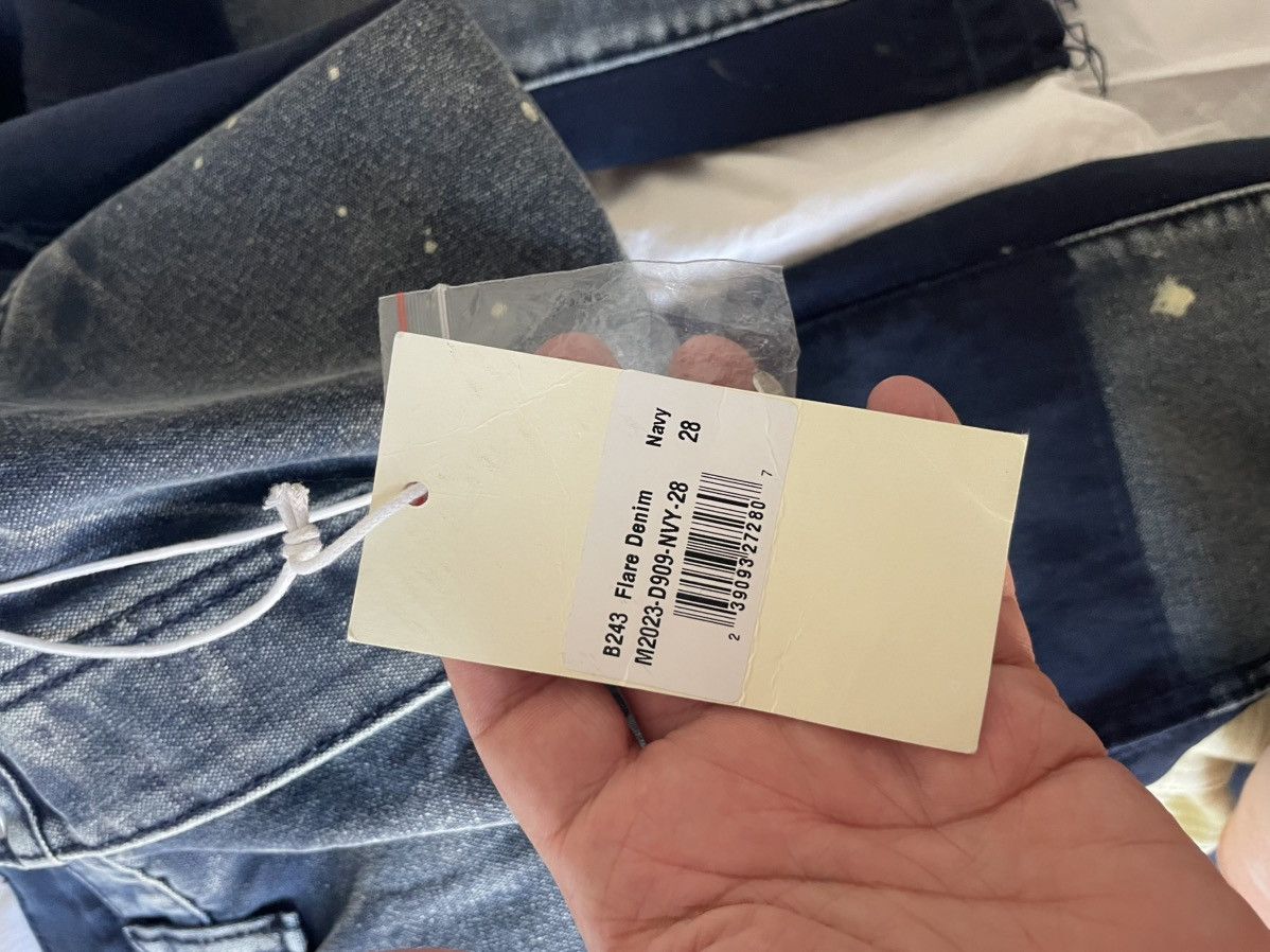 MNML Flare Denim Cargos w/ paint splash nwt Size US 28 / EU 44 - 10 Thumbnail