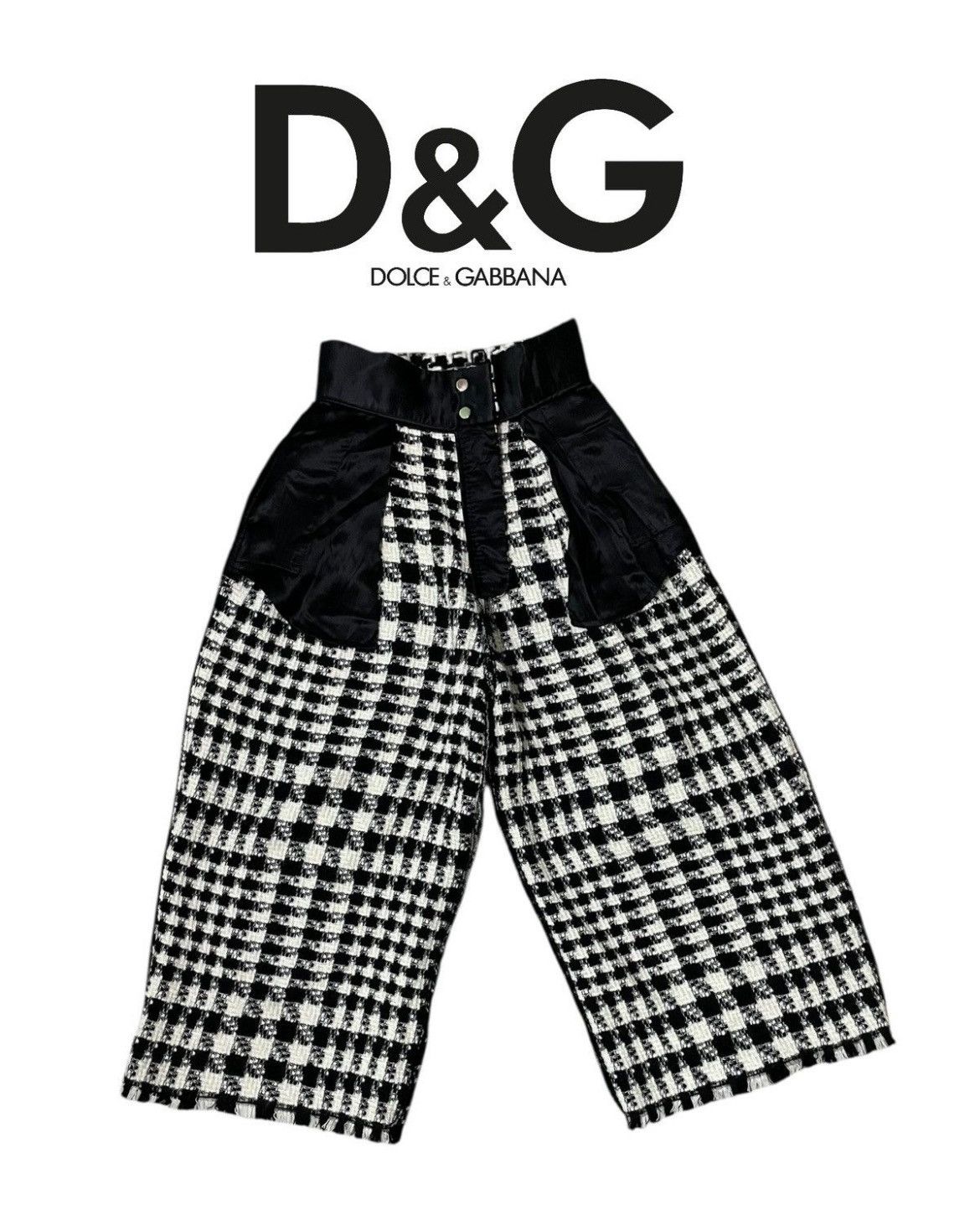 Dolce & Gabbana Authentic Dolce & Gabbana Crochet Wool Pants Size 25" / US 0 / IT 36 - 12 Thumbnail
