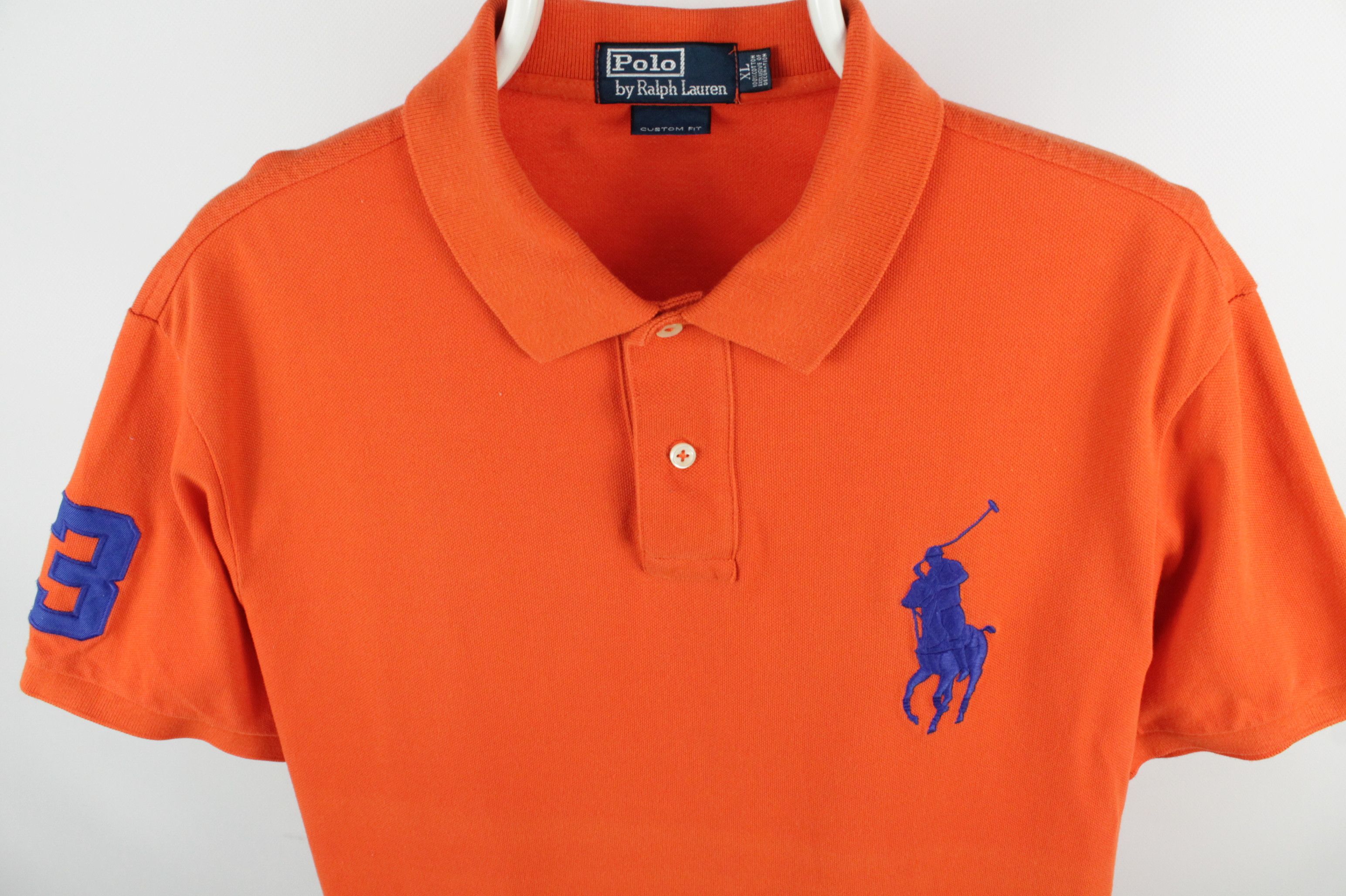 Polo Ralph Lauren × Ralph Lauren Polo Ralph Lauren Custom Fit Big Pony #3 Polo Shirt Size US XL / EU 56 / 4 - 2 Thumbnail