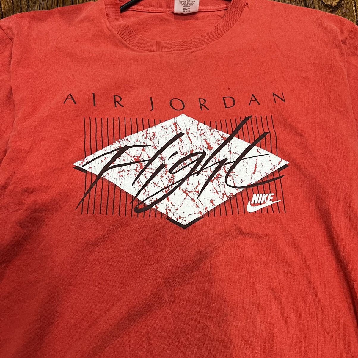 Nike × Vintage 1990 NIKE AIR JORDAN FLIGHT TEE Size US M / EU 48-50 / 2 - 2 Thumbnail