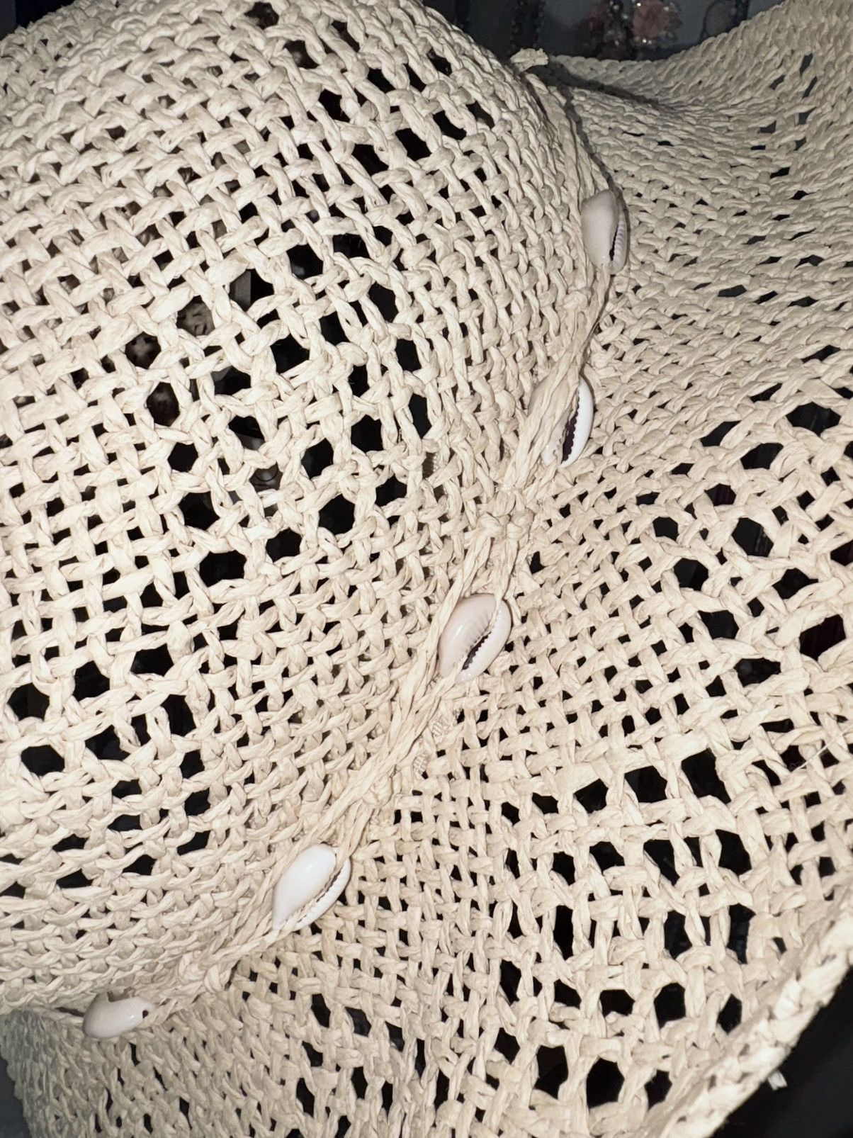 Vintage Vintage Sundance Crochet Raffia Cowboy Hat Size ONE SIZE - 7 Thumbnail