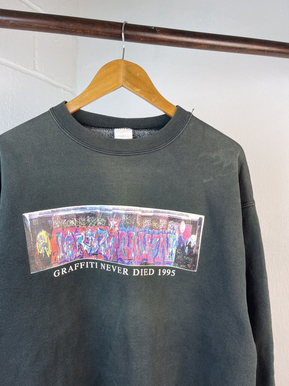 Band Tees × Haze × Recon 1995 LORDZOFBKLYN GRAFFITI SUN FADED CREWNECK Size US XL / EU 56 / 4 - 10 Thumbnail