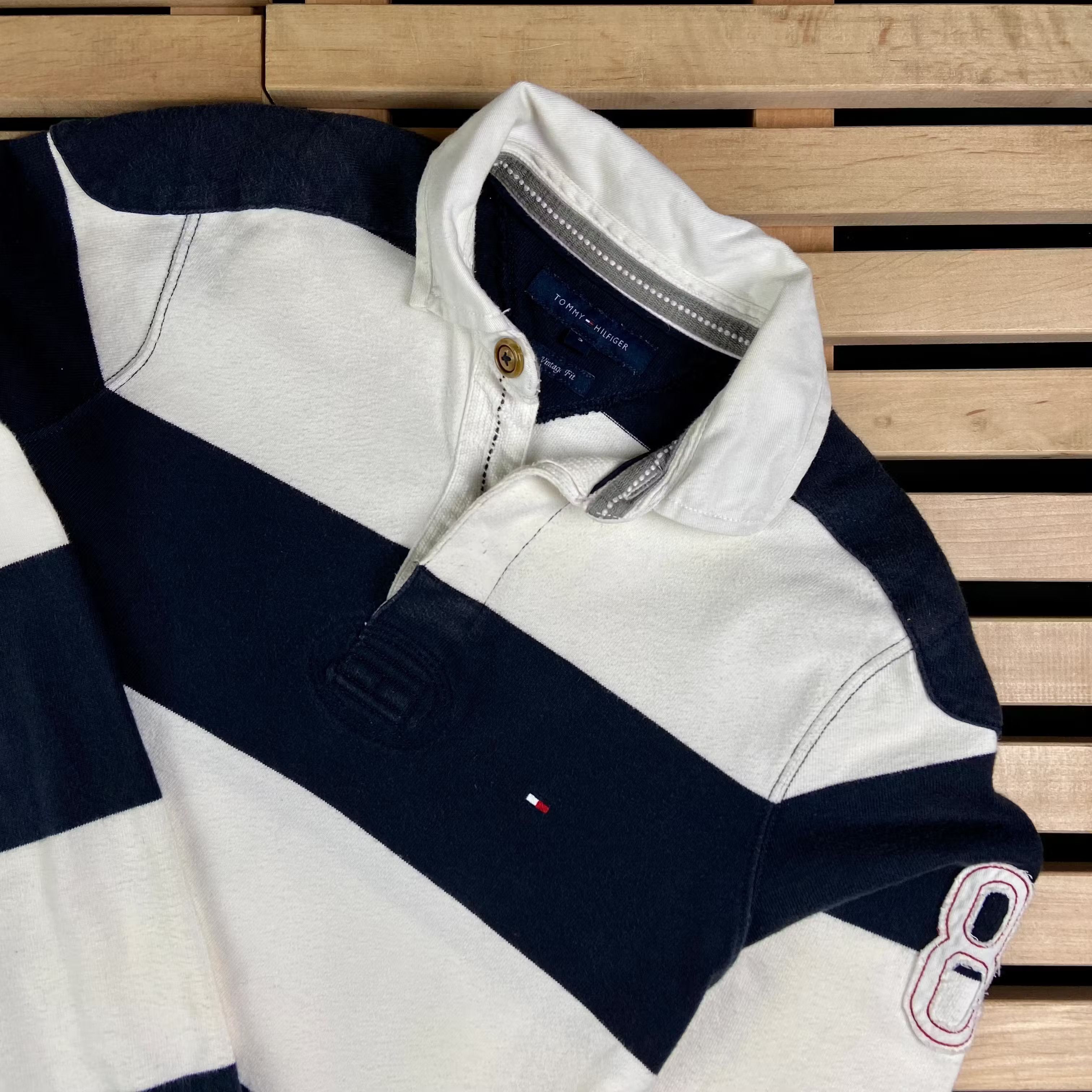 Tommy Hilfiger × Vintage Mens Rugby Sweatshirt Tommy Hilfiger Vintage Size S Size US S / EU 44-46 / 1 - 2 Thumbnail