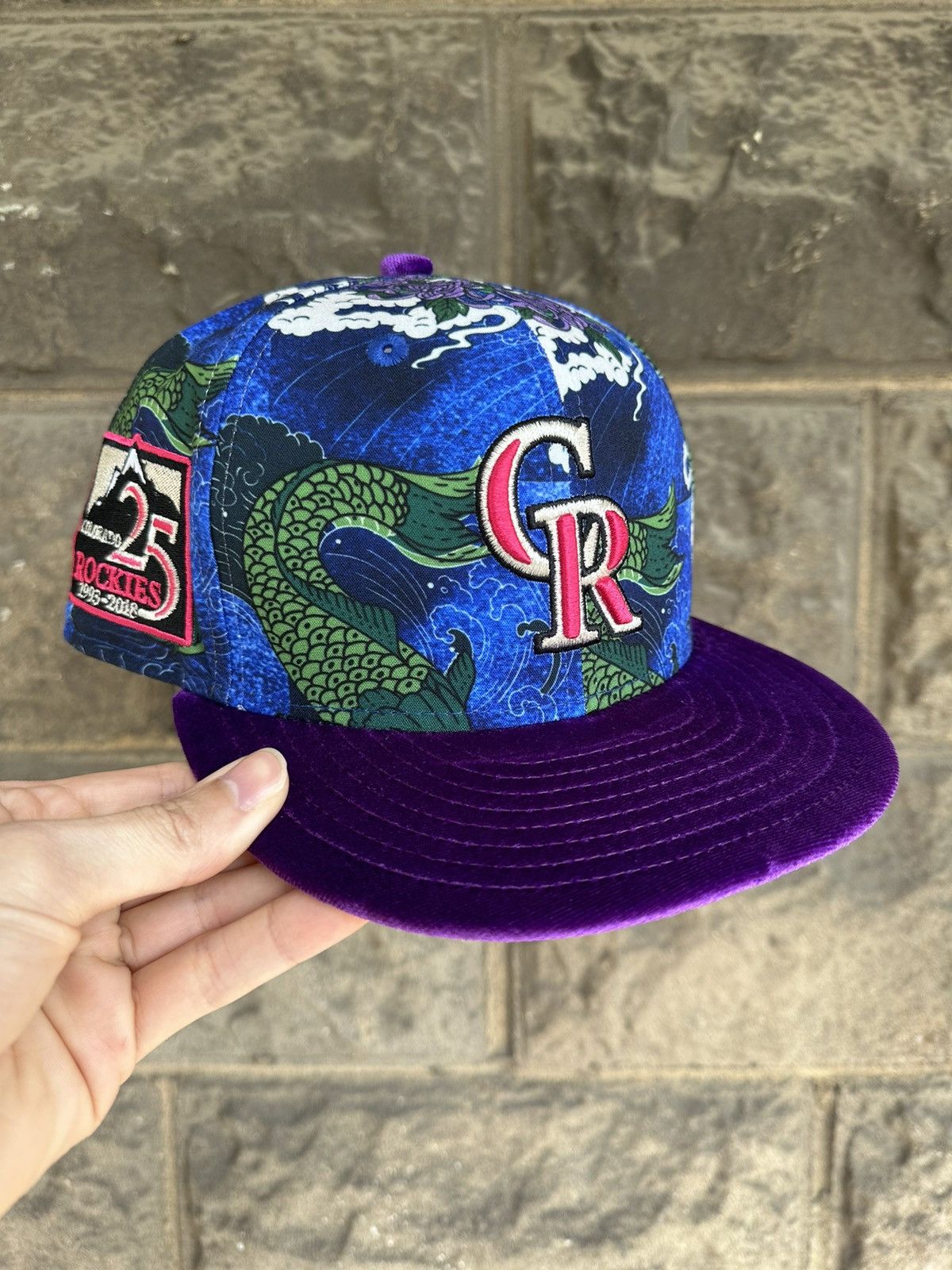 MLB × New Era × Supreme 7 1/8 Colorado Rockies 25th Anniversary Koi Pond Rockwell Size ONE SIZE - 1 Thumbnail