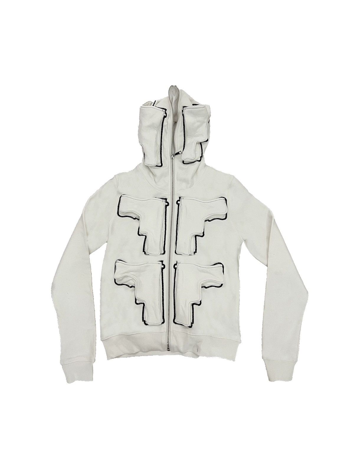 Japanese Brand Roman Catcher Glock Pocket Zip-up Hoodie | Grailed