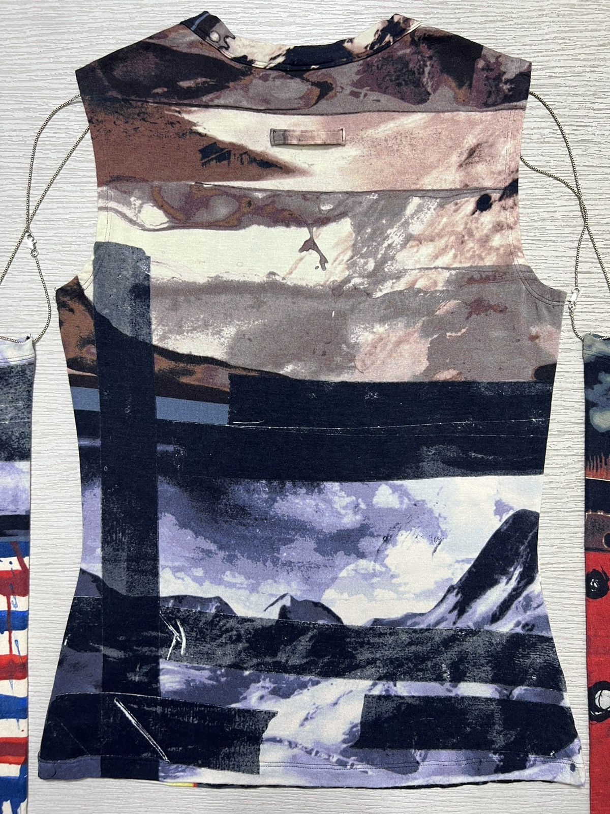Jean Paul Gaultier Jean Paul Gaultier - F/W 01’ - Chain Sleeve Printed L/S Size S / US 4 / IT 40 - 14 Thumbnail