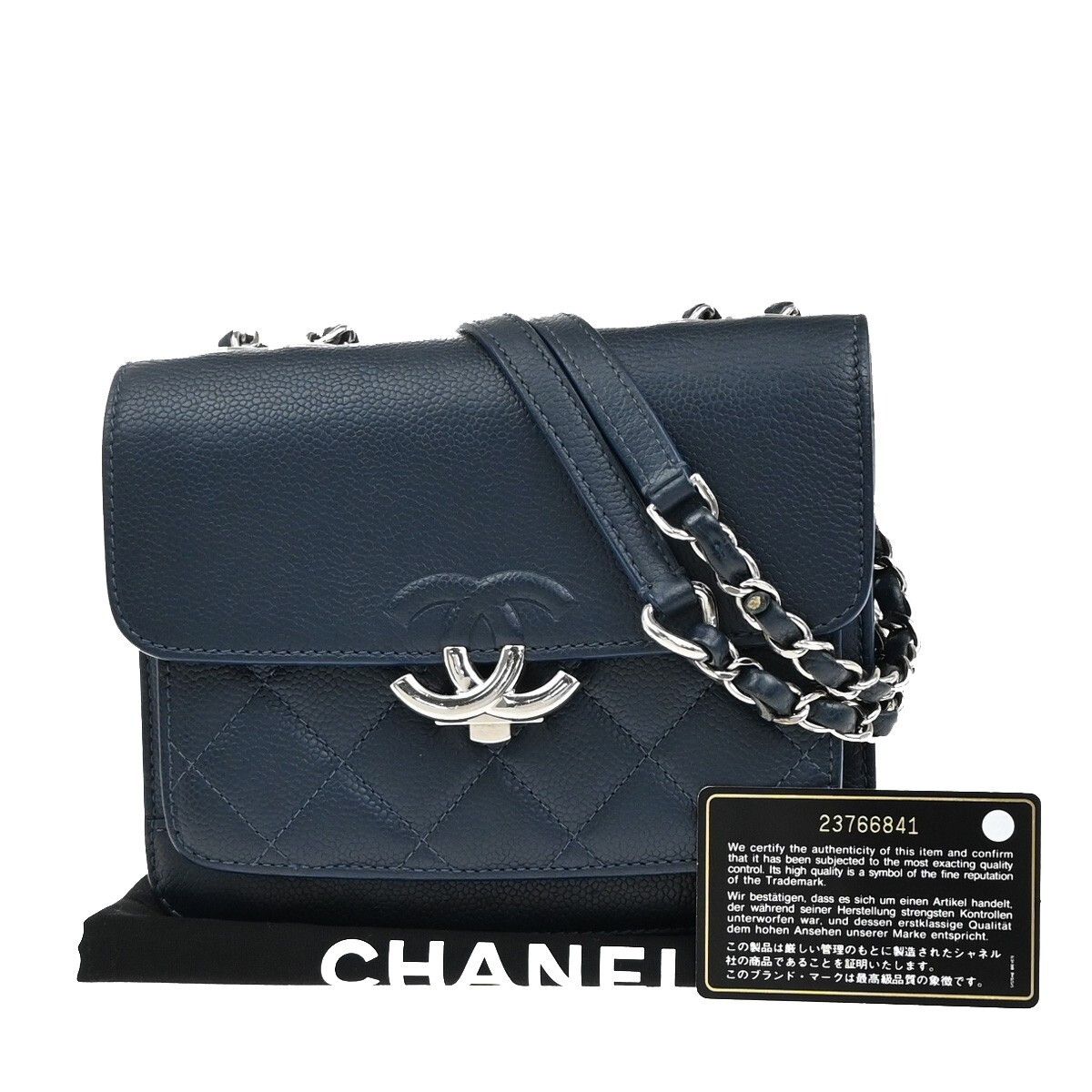 Chanel Chanel Filigree Flap Bag Calfskin Leather Size ONE SIZE - 1 Thumbnail
