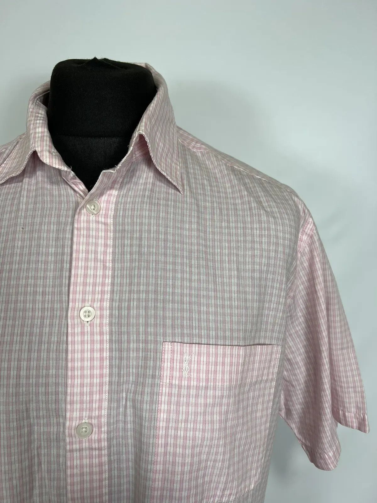Designer × Vintage × Yves Saint Laurent Vintage Yves Saint Laurent shirt Size US L / EU 52-54 / 3 - 3 Thumbnail
