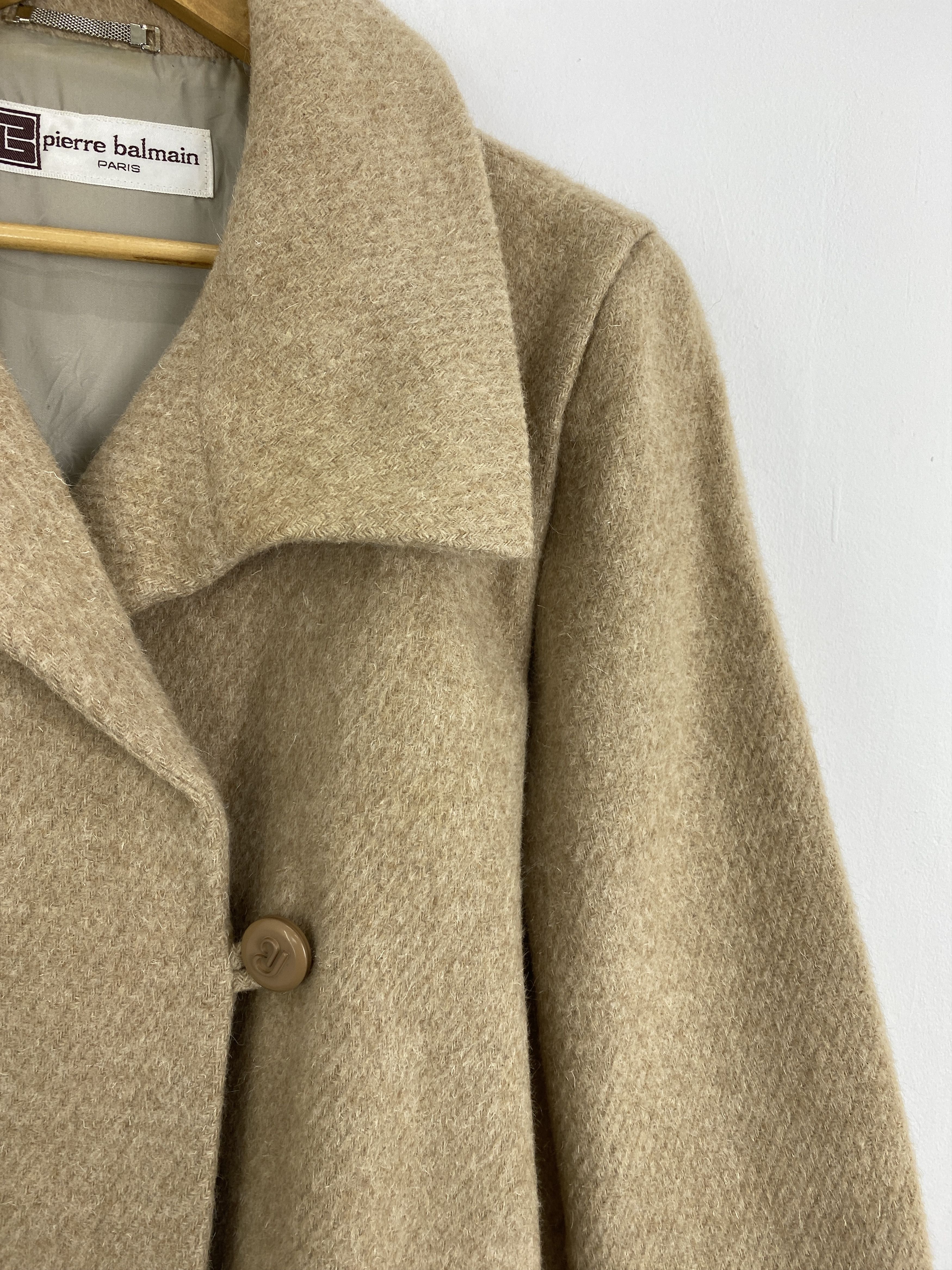 Designer × If Six Was Nine × Pierre Balmain Vintage Pierre Balmain Wool Long Jacket Size US L / EU 52-54 / 3 - 8 Thumbnail