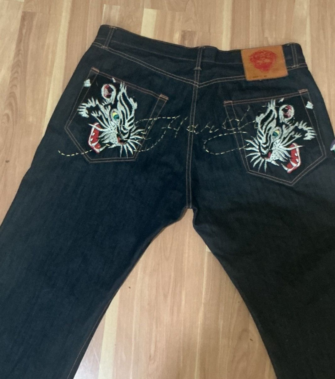 Ed Hardy VINTAGE Y2K ED HARDY 42 X 34 100% COTTON Size US 42 / EU 58 - 6 Thumbnail