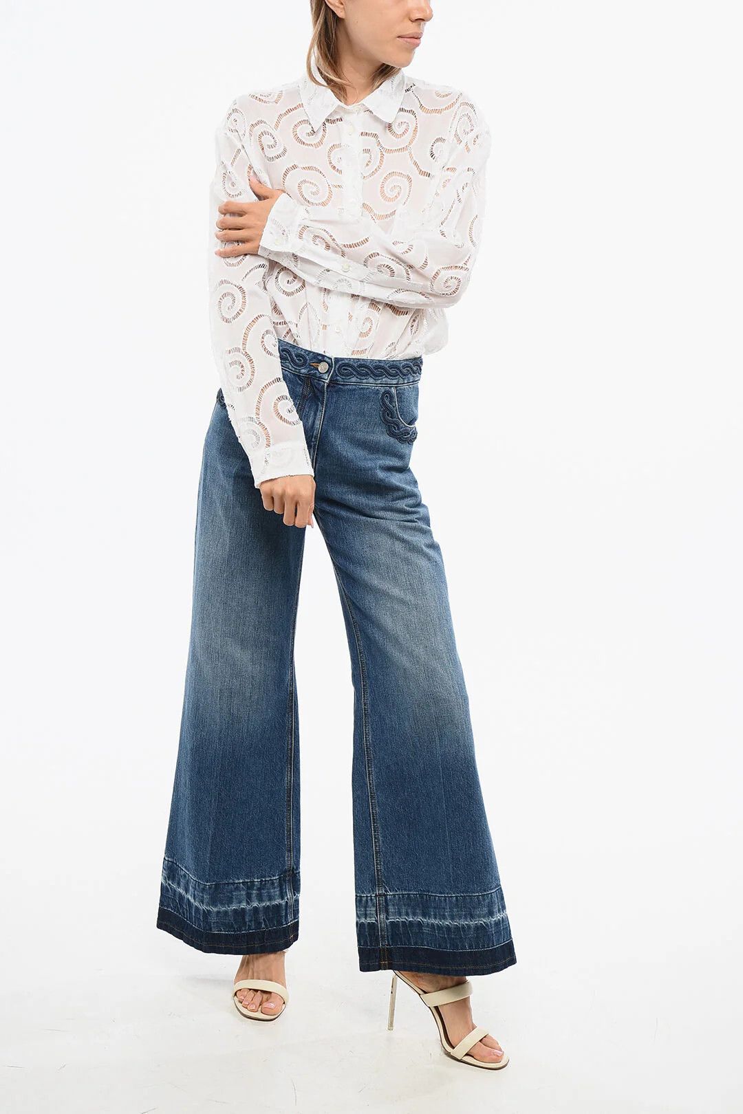 Valentino og1mm0426 Regular-Fit Jeans in Blue Size 26" / US 2 / IT 38 - 4 Thumbnail