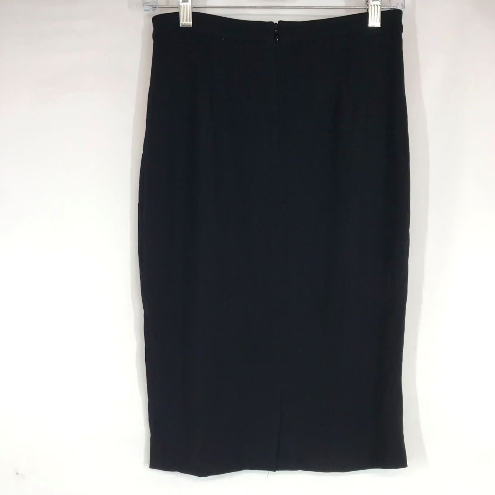 Vintage A.L.C. Skirt Women 0 Black Sequin Visco se Lined Midi Pencil Sequin Accent Size 25" / US 0 / IT 36 - 4 Thumbnail