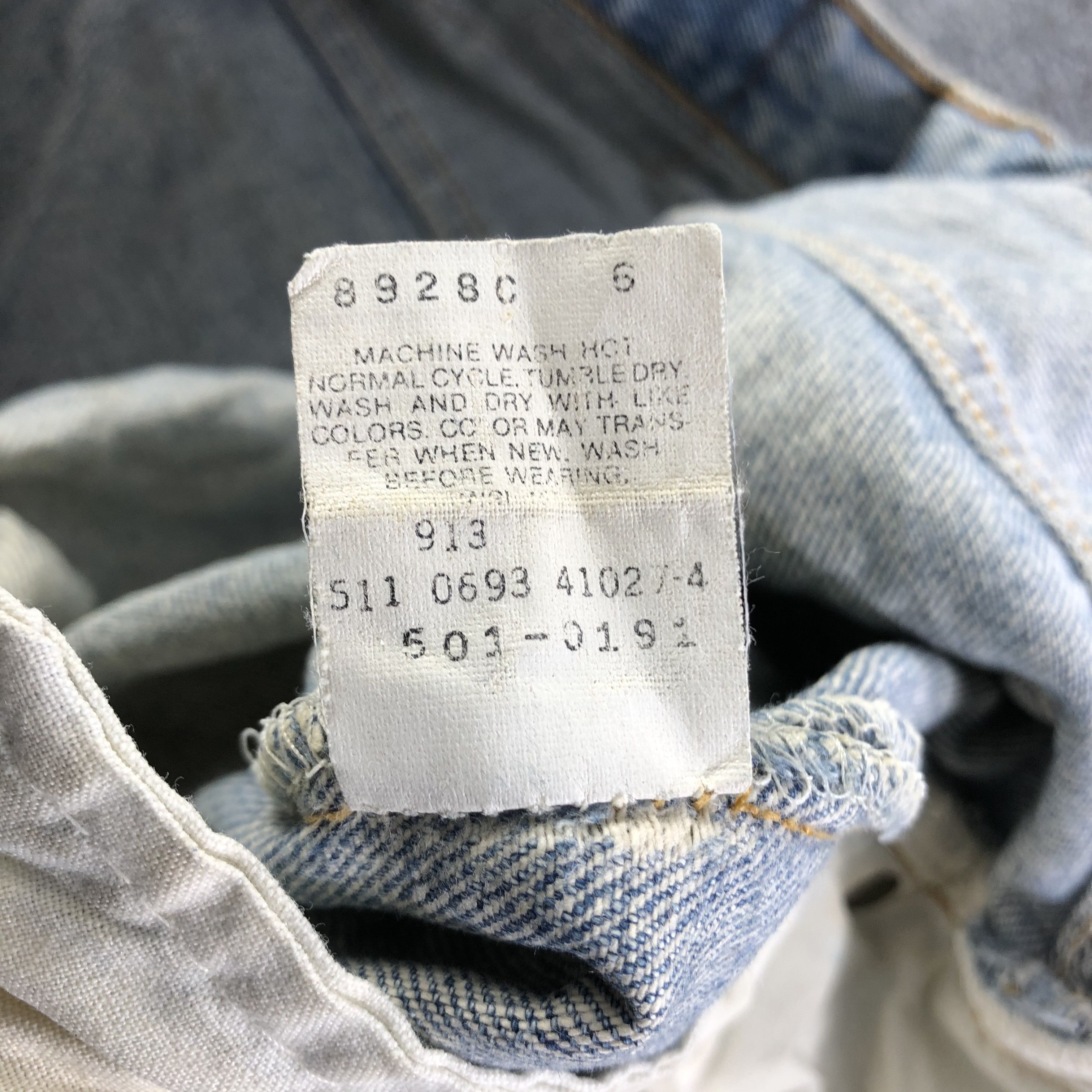 Levi's Vintage Light Wash Levis 501 Jeans-J3798 Size US 30 / EU 46 - 11 Thumbnail