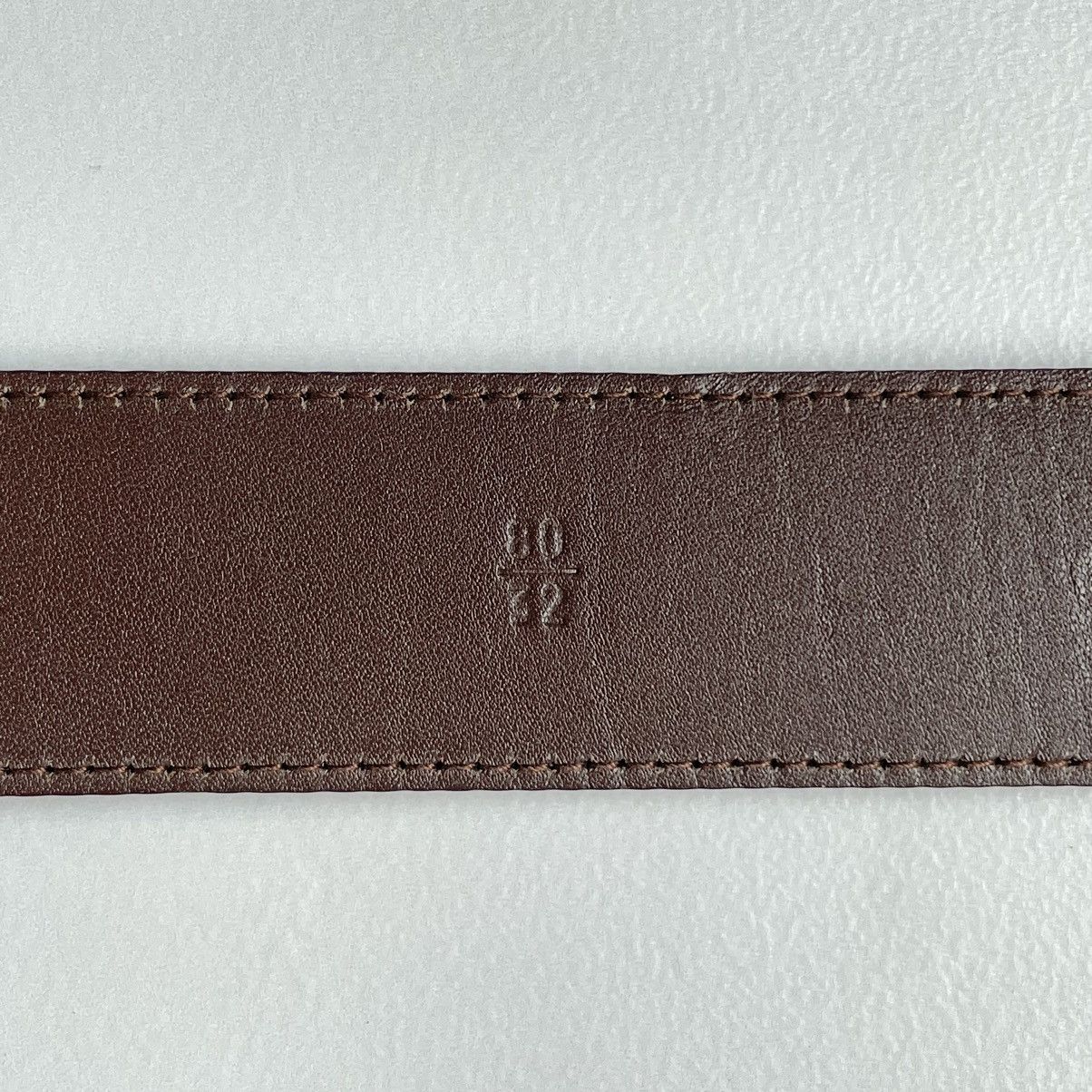 Prada 3cm Brown Ostrich Leather Belt Size 30 - 8 Thumbnail