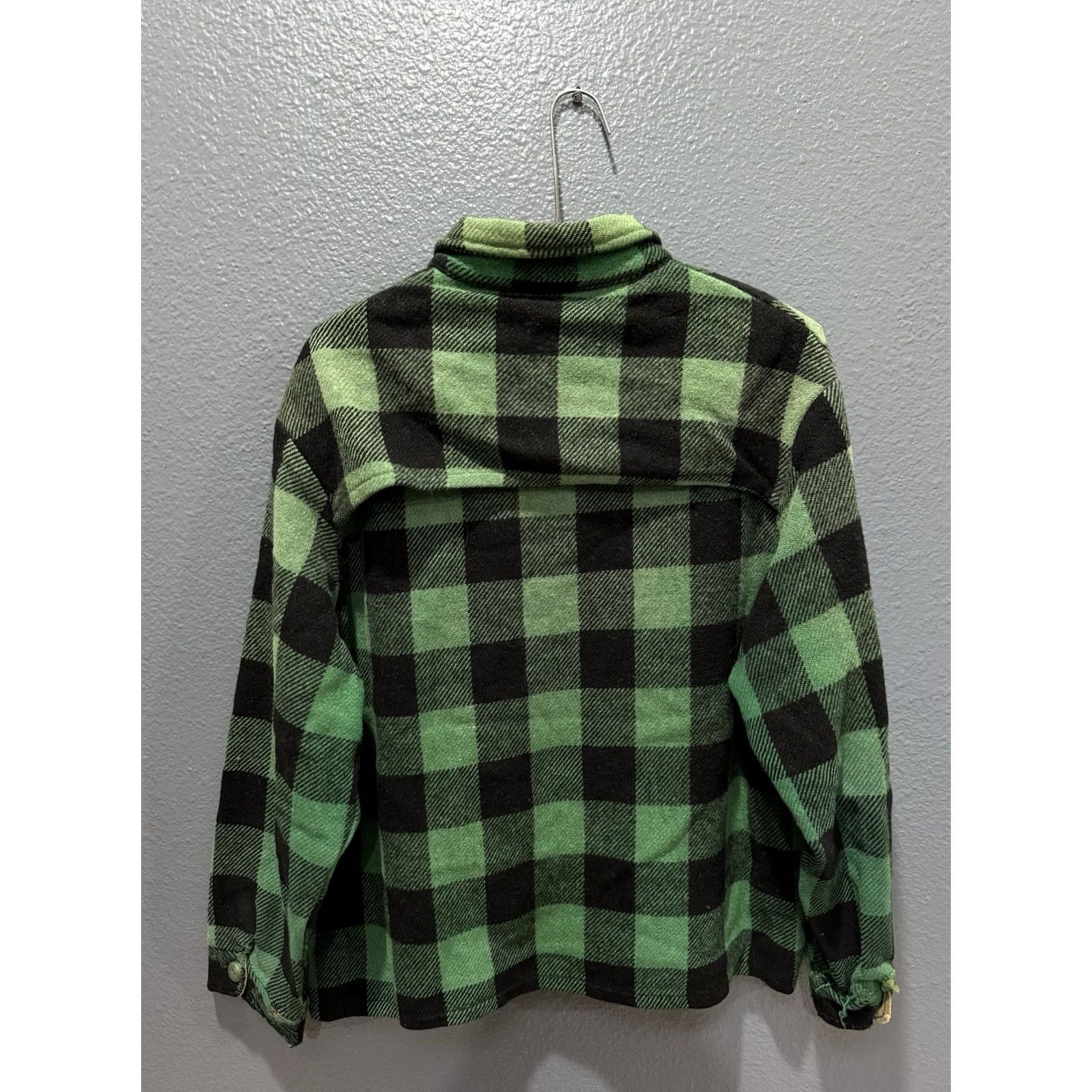 Vintage VINTAGE Green Plaid Wool Button Up Flannel Shirt Medium Mens USA Made 50’s Size US M / EU 48-50 / 2 - 5 Thumbnail