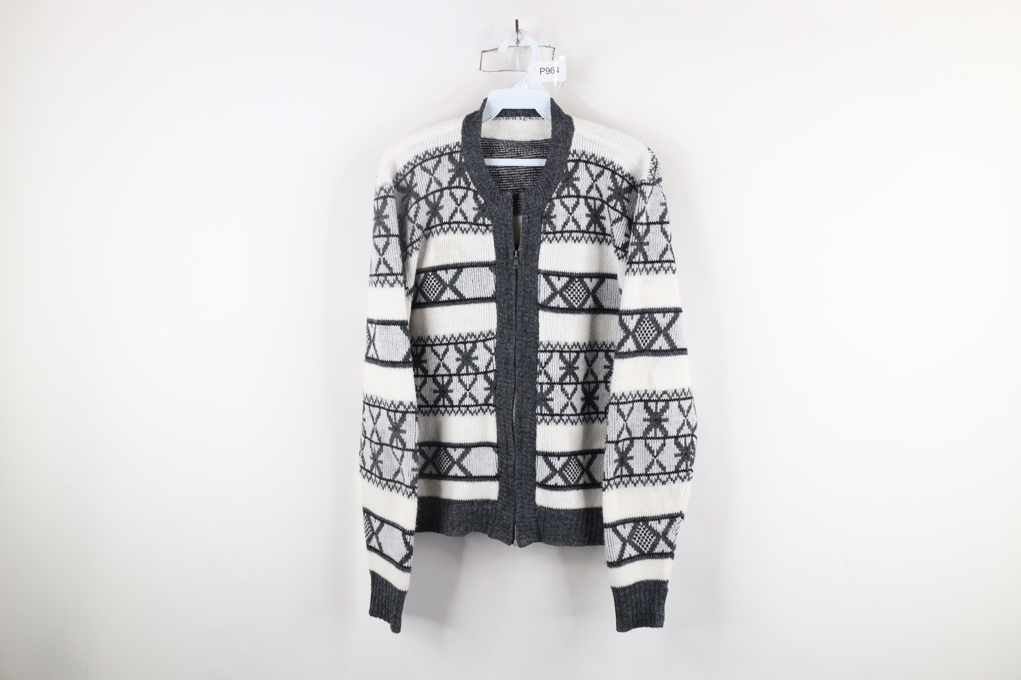 Vintage Vintage 50s Streetwear Knit Full Zip Cardigan Sweater USA Size US S / EU 44-46 / 1 - 1 Thumbnail
