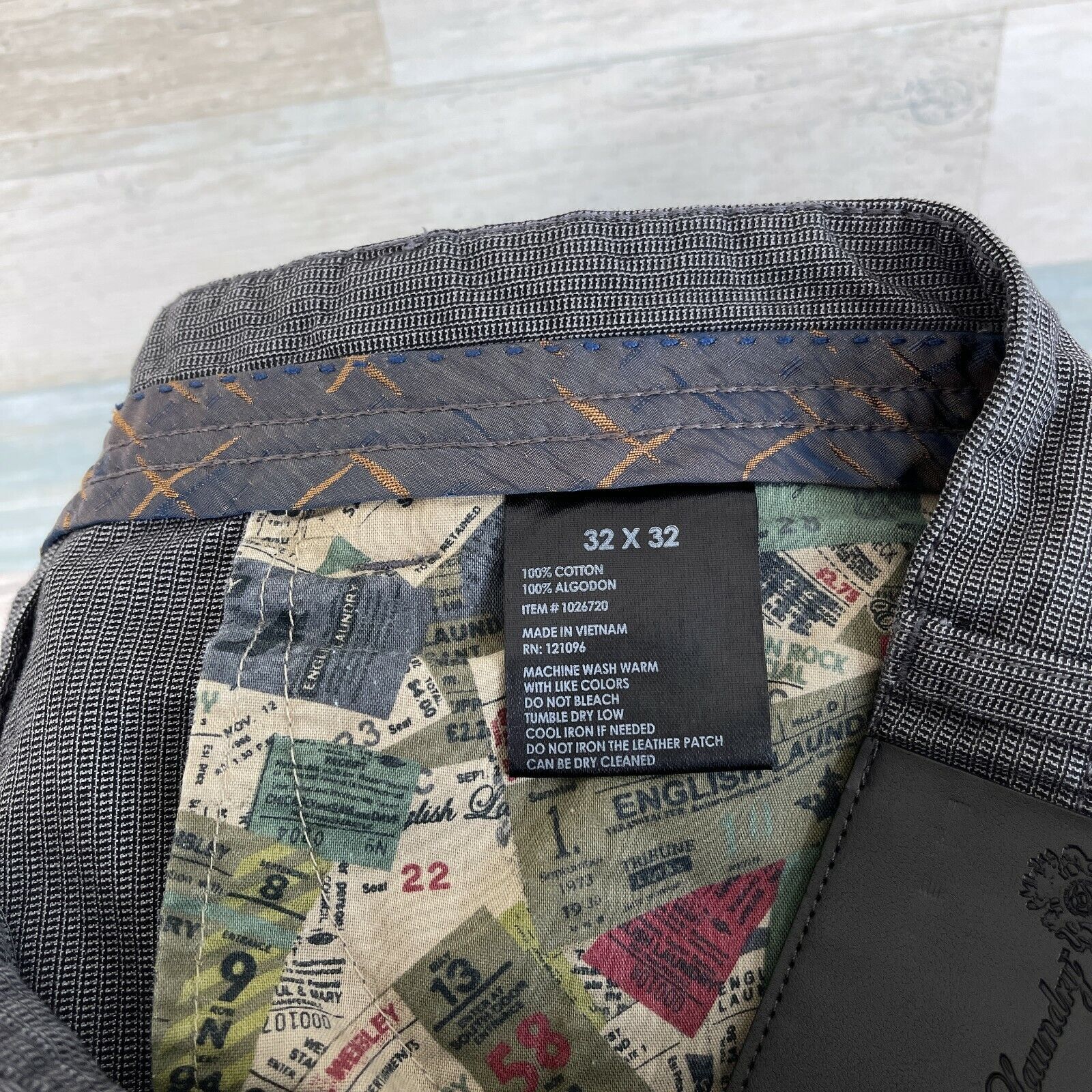 English Laundry English Laundry Walker Pants Gray Patterned 5 Pocket Slim 32 Size US 32 / EU 48 - 8 Thumbnail
