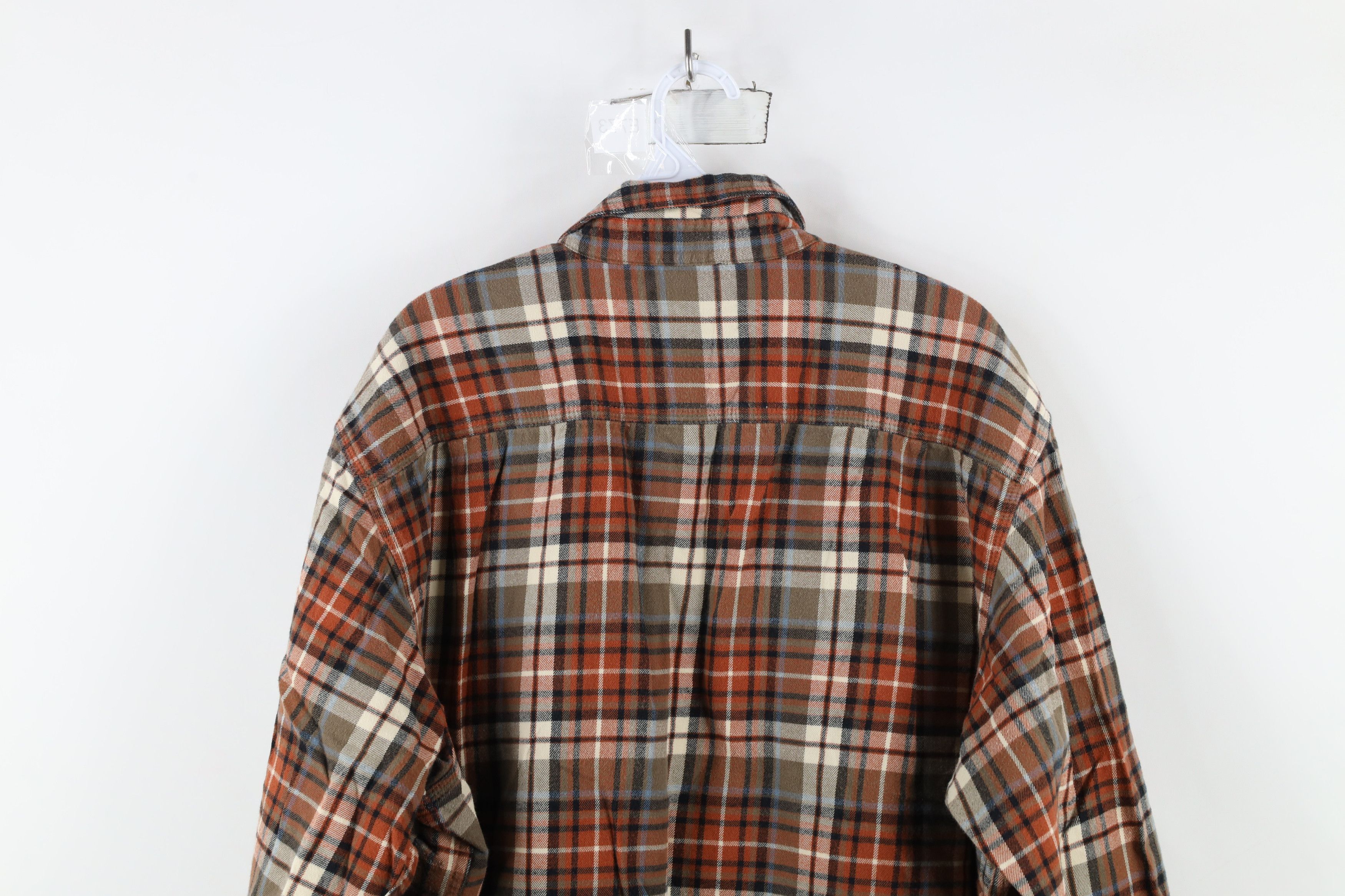 Carhartt × Vintage Vintage Carhartt Relaxed Fit Flannel Button Down Shirt Plaid Size US XXL / EU 58 / 5 - 10 Thumbnail