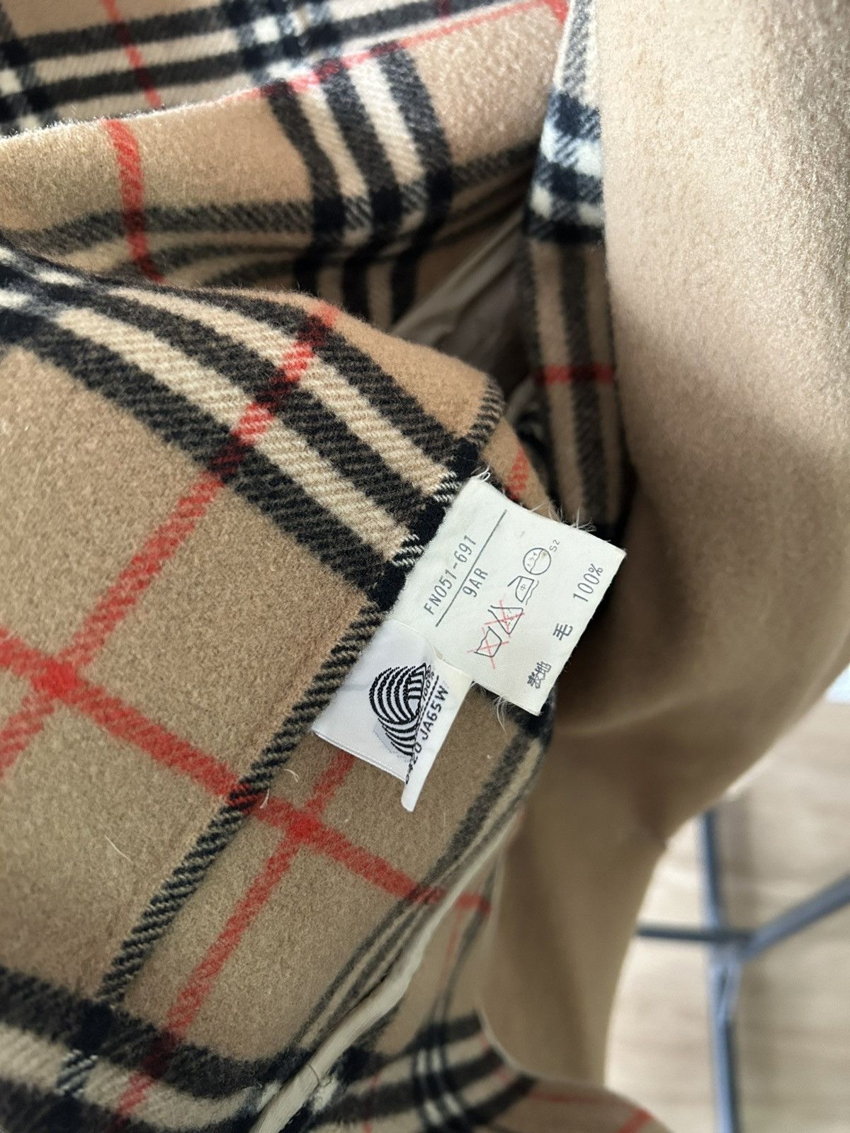 Burberry Burberry NovaCheck Wool Coat Size US L / EU 52-54 / 3 - 9 Thumbnail