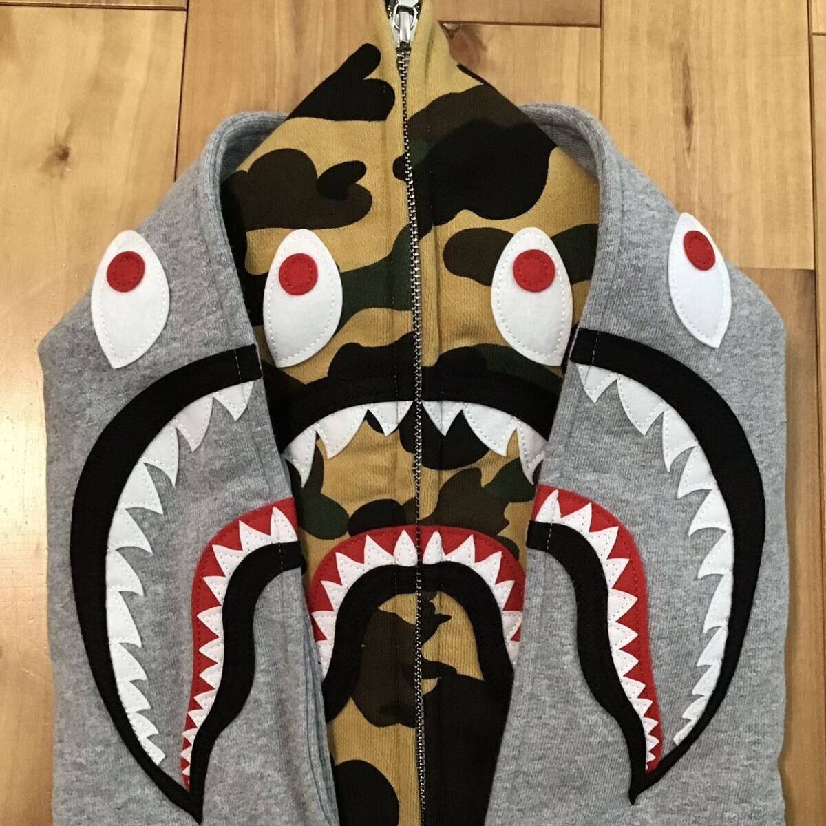 Bape BAPE Double Shark full zip hoodie 1st camo a bathing ape Size US S / EU 44-46 / 1 - 3 Thumbnail