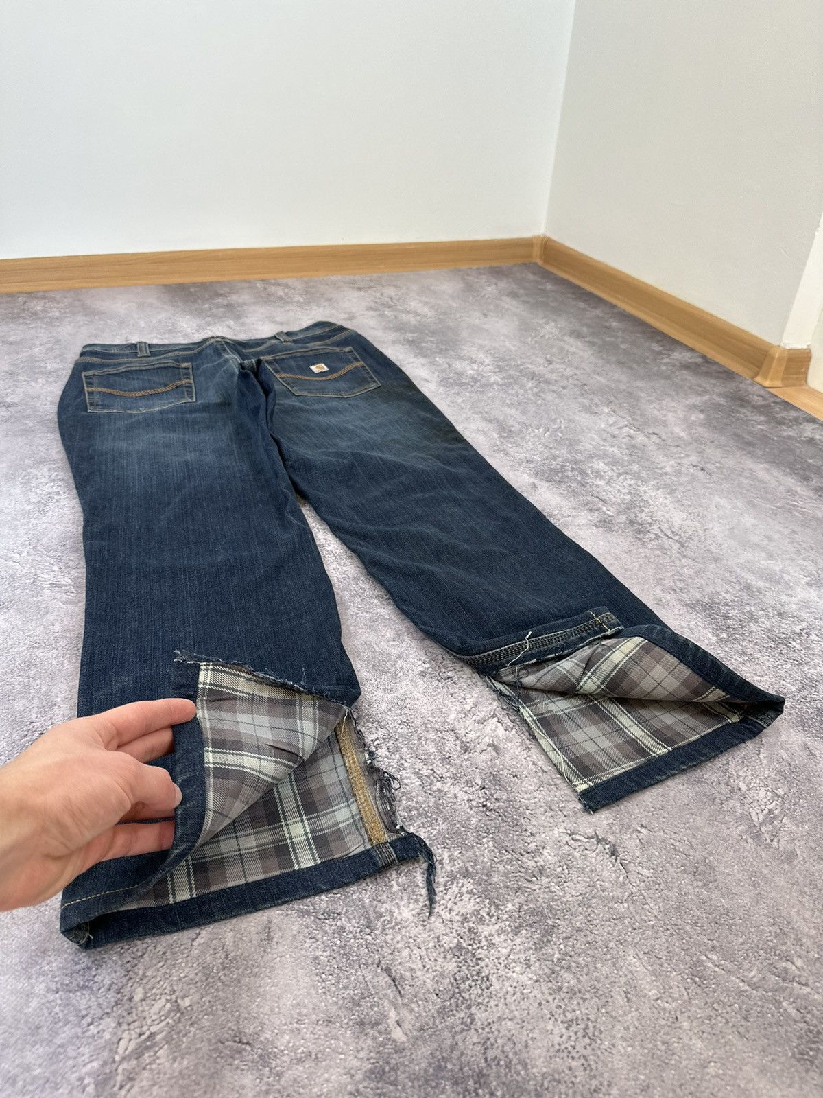 Carhartt Vintage Carhartt USA Distressed Flared Bootcut Opium Jeans Size 28" / US 6 / IT 42 - 4 Thumbnail