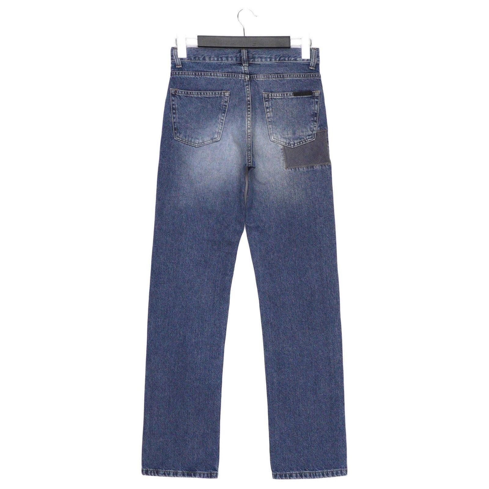 Prada Prada 2000 Linea Rossa Tab Patchwork Indigo Denim Pant Jeans Size US 29 - 4 Thumbnail