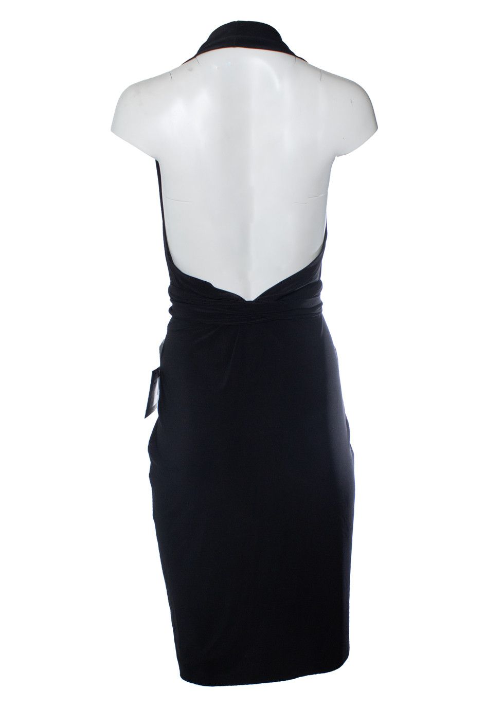 Norma Kamali Norma Kamali, Black halter wrap dress Size L / US 10 / IT 46 - 3 Thumbnail