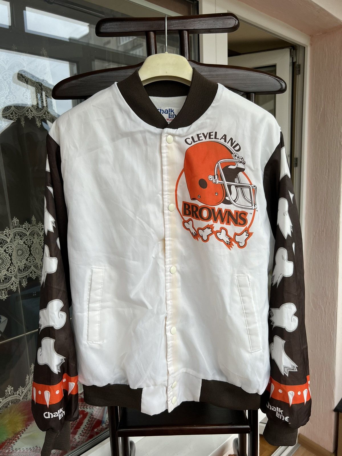 Chalk Line Vintage Chalkline Cleveland Browns NFL Team Varsity Jacket