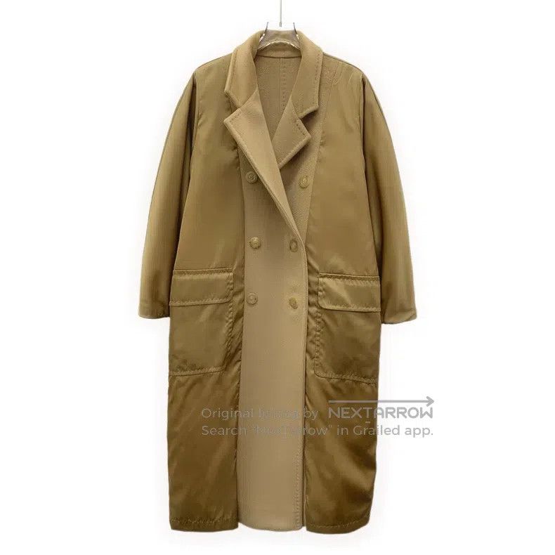 Max Mara Max Mara Brown Sheep Wool Lapel Double Breasted Long Sleev Size S / US 4 / IT 40 - 3 Thumbnail