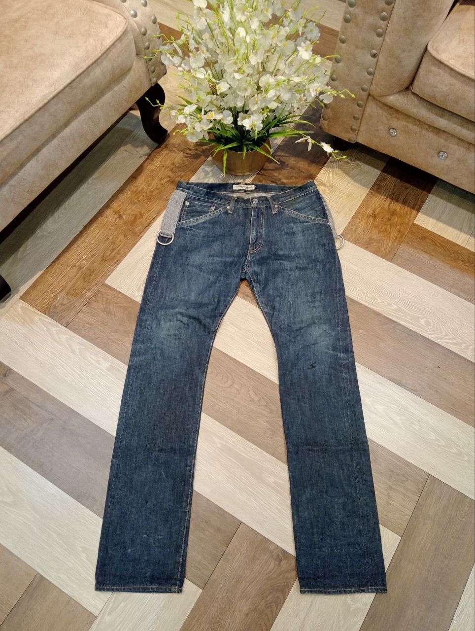 Undercover UNDERCOVERISM FOR REBELS FRINGE SELVEDGE DENIM PANTS Size US 32 / EU 48 - 1 Thumbnail