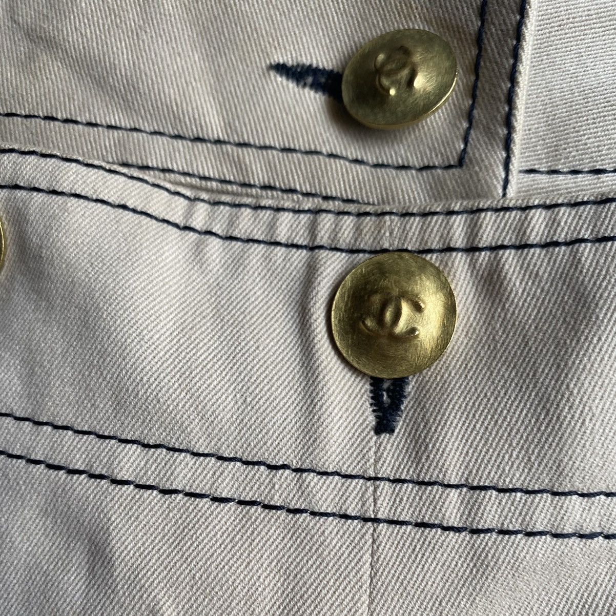 Chanel Vintage SS 1994 Sailor Shorts Size 30" / US 8 / IT 44 - 4 Thumbnail