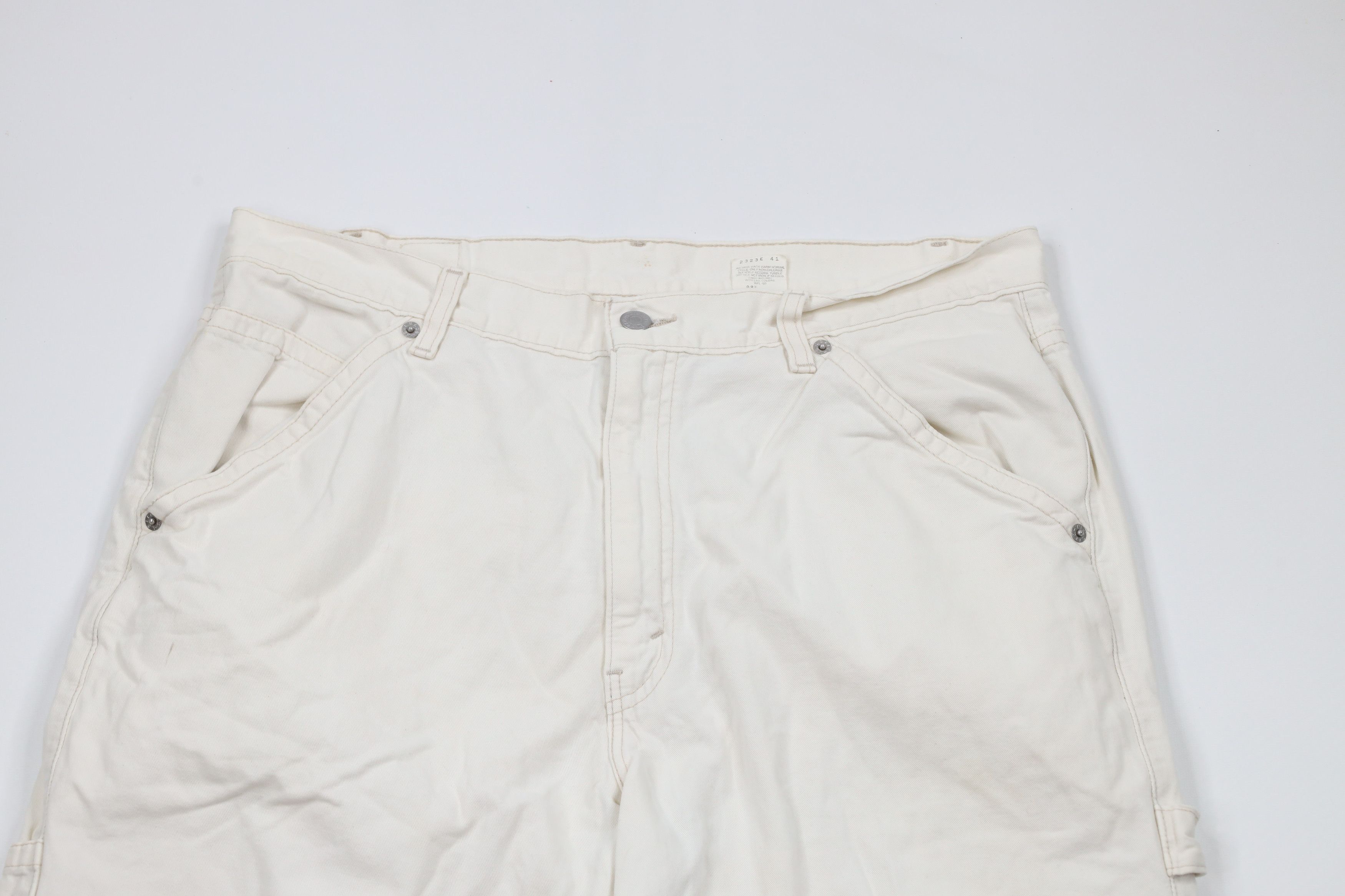Levi's × Vintage Vintage Y2K 2000 Levis Wide Leg Carpenter Dungaree Pants Size US 36 / EU 52 - 2 Thumbnail